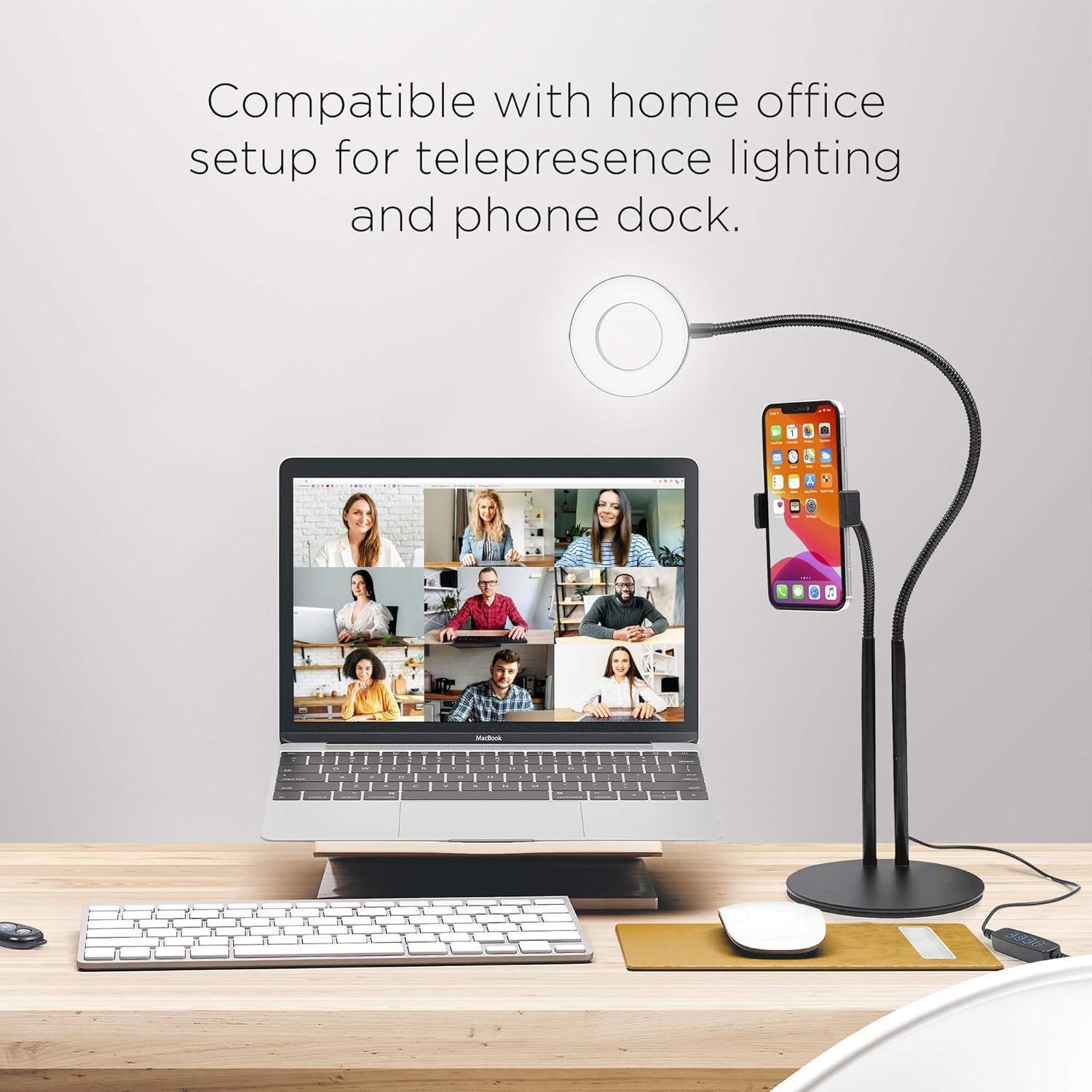 Soporte para teléfono con luz de anillo LED Merkury 60 cm