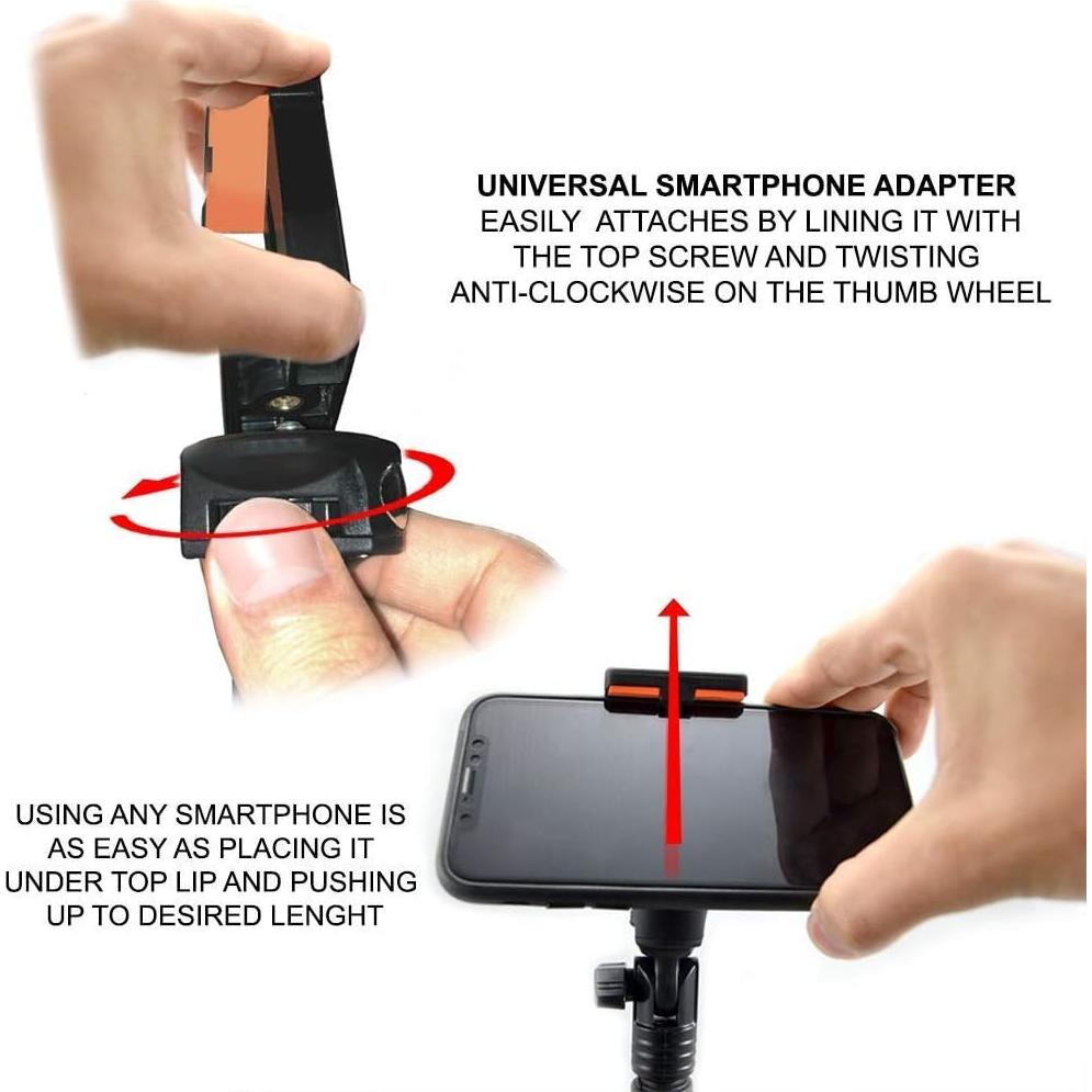 Monopod Trípode Extensible Acuvar 137 cm Aluminio con Control Remoto