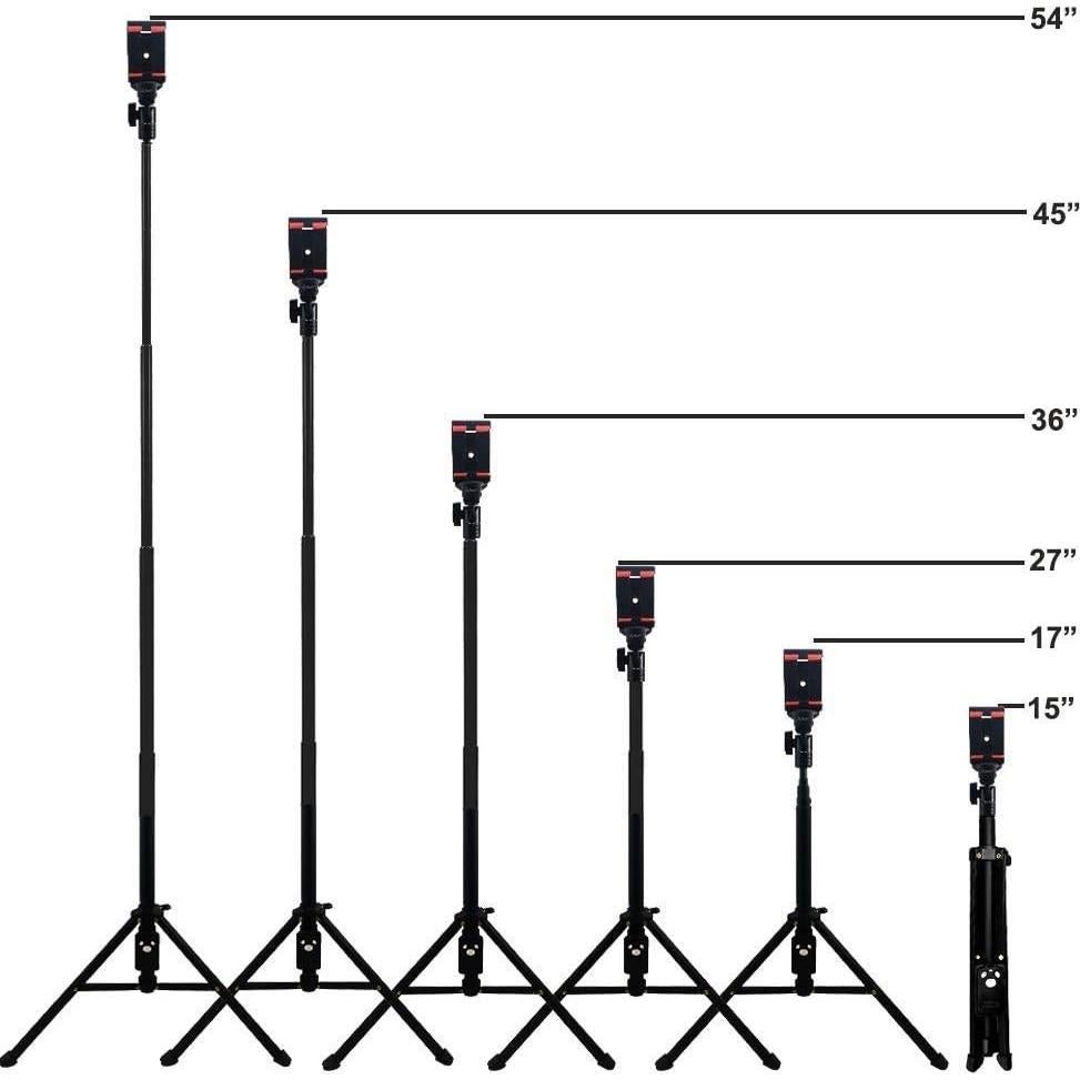 Monopod Trípode Extensible Acuvar 137 cm Aluminio con Control Remoto