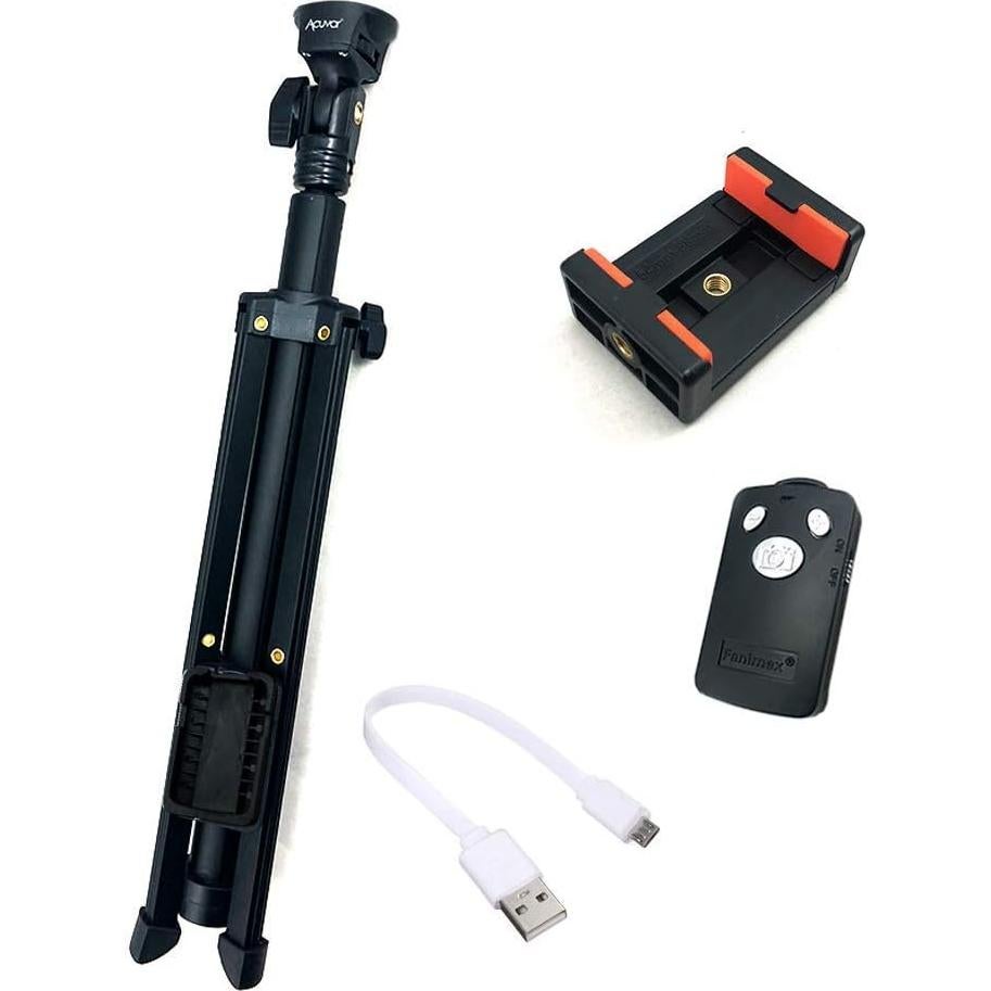 Monopod Trípode Extensible Acuvar 137 cm Aluminio con Control Remoto