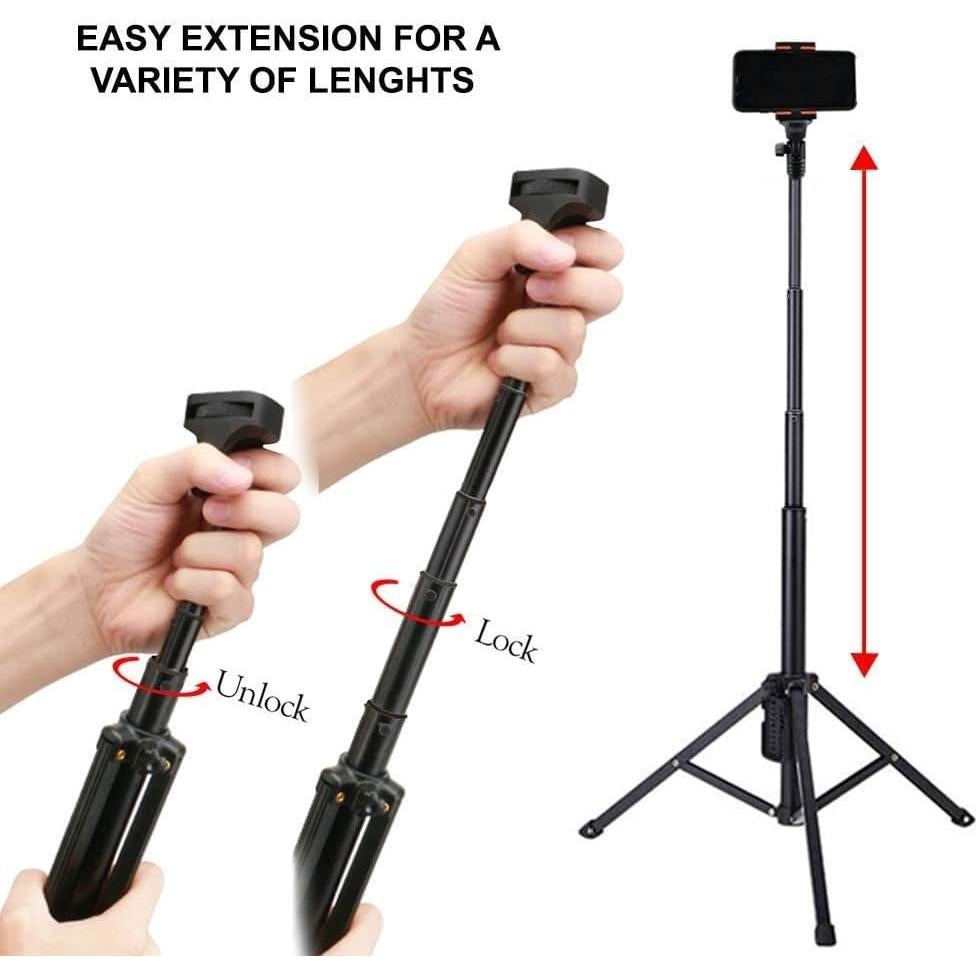 Trípode Profesional Acuvar 50TRS Ajustable Aluminio 203.2 cm