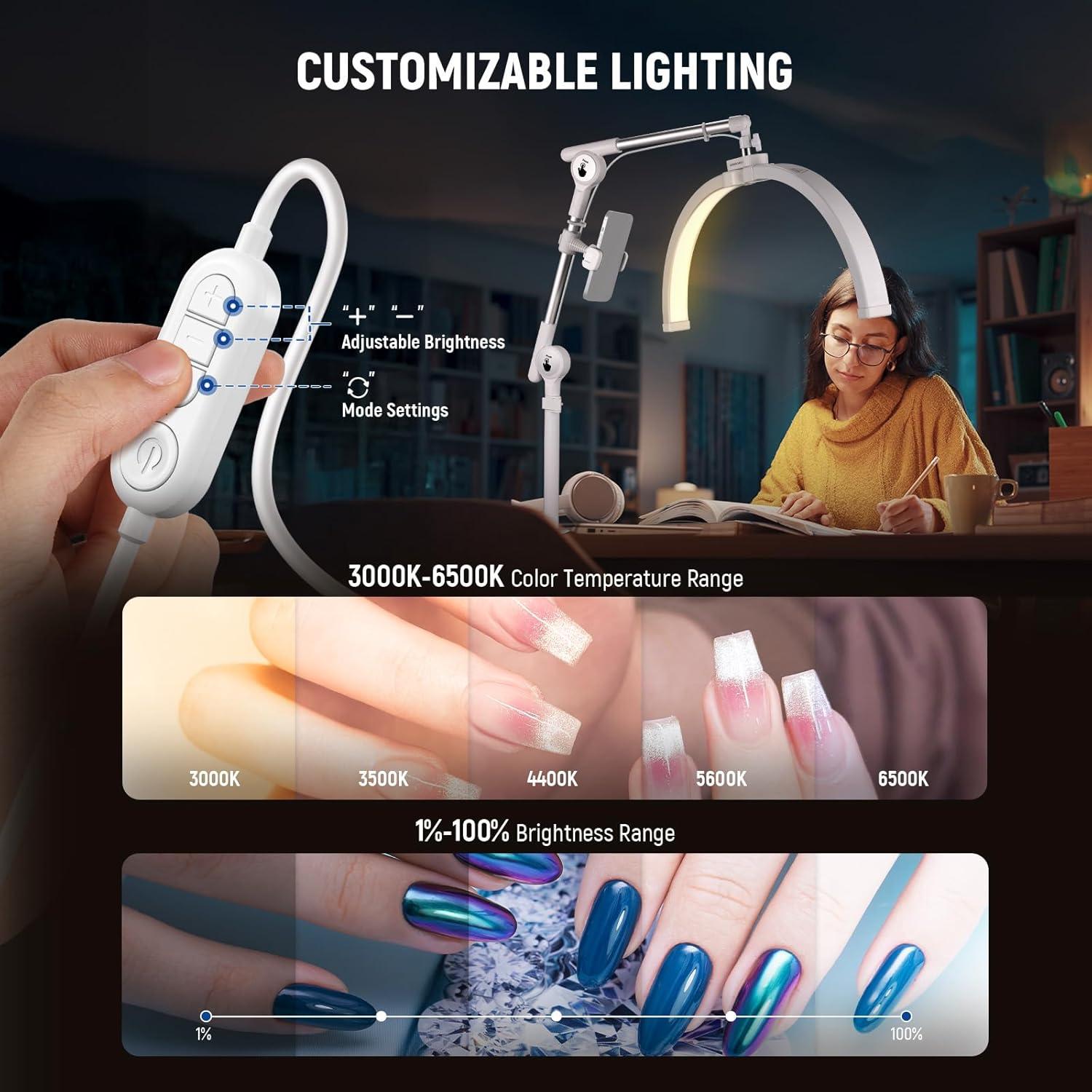 Lámpara de Pestañas LED NEEWER HM03-D 32W con Soporte