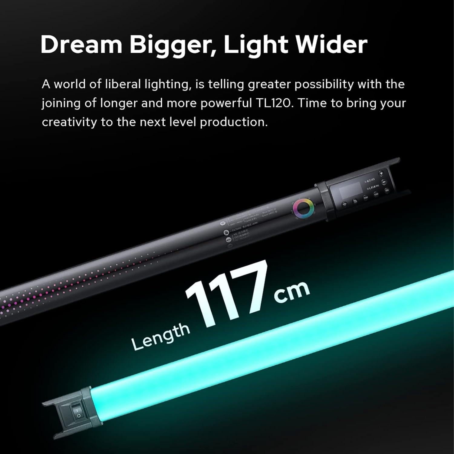 Luz de Tubo Godox TL120 RGB LED Portátil 2700K-6500K