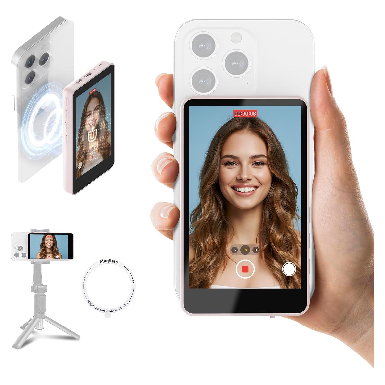 Monitor Inalámbrico Magnético SYNCO XView M4 4K Rosa