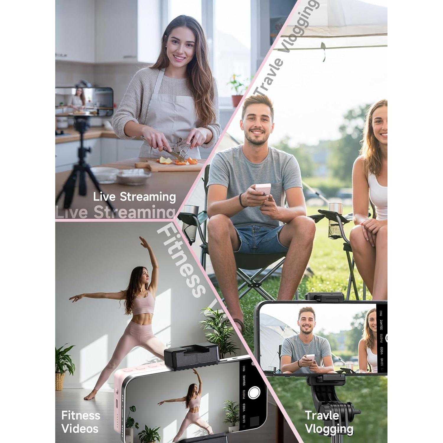 Monitor Inalámbrico Magnético SYNCO XView M4 4K Rosa