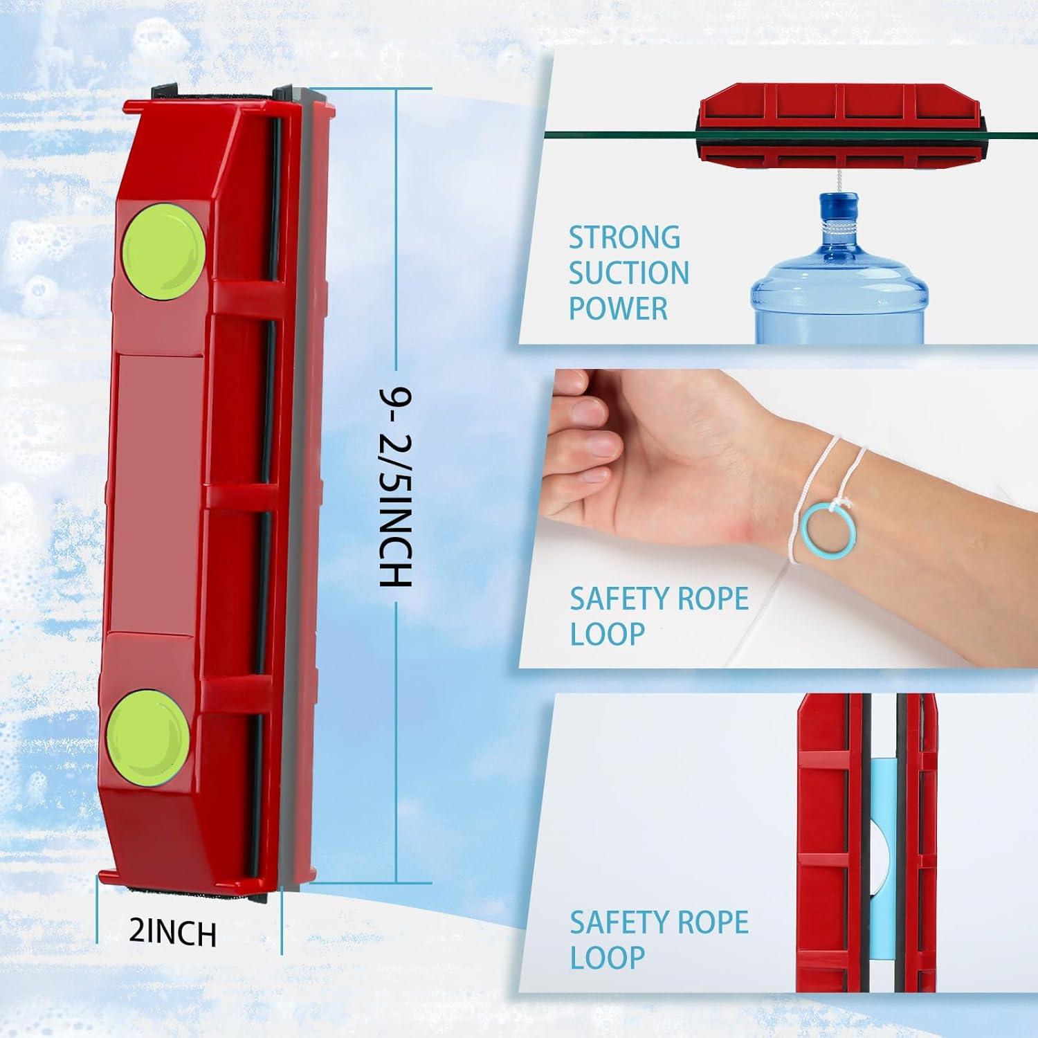 Limpiador de Ventanas Magnético Hotifytools Doble Cara 2-3 cm