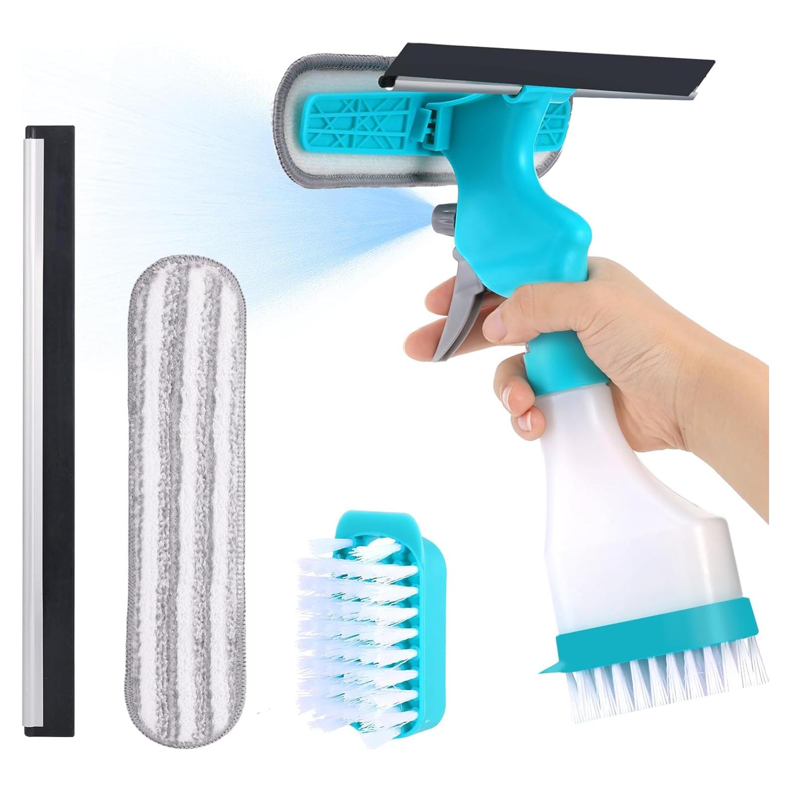 Limpiador de Ventanas 4 en 1 Feiyonec - Rociador y Cepillo