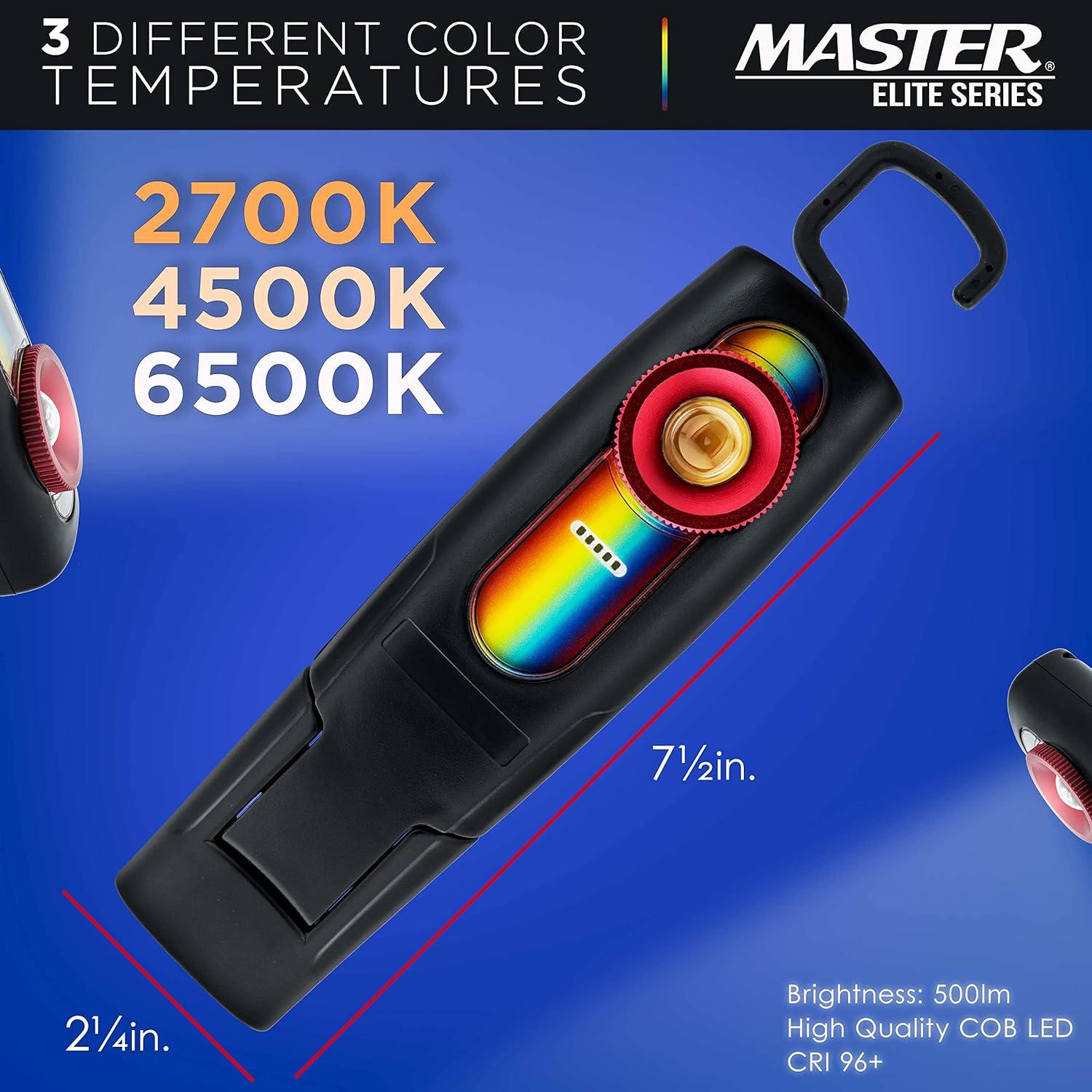 Luz de coincidencia de color LED Master Elite 500 Lúmenes