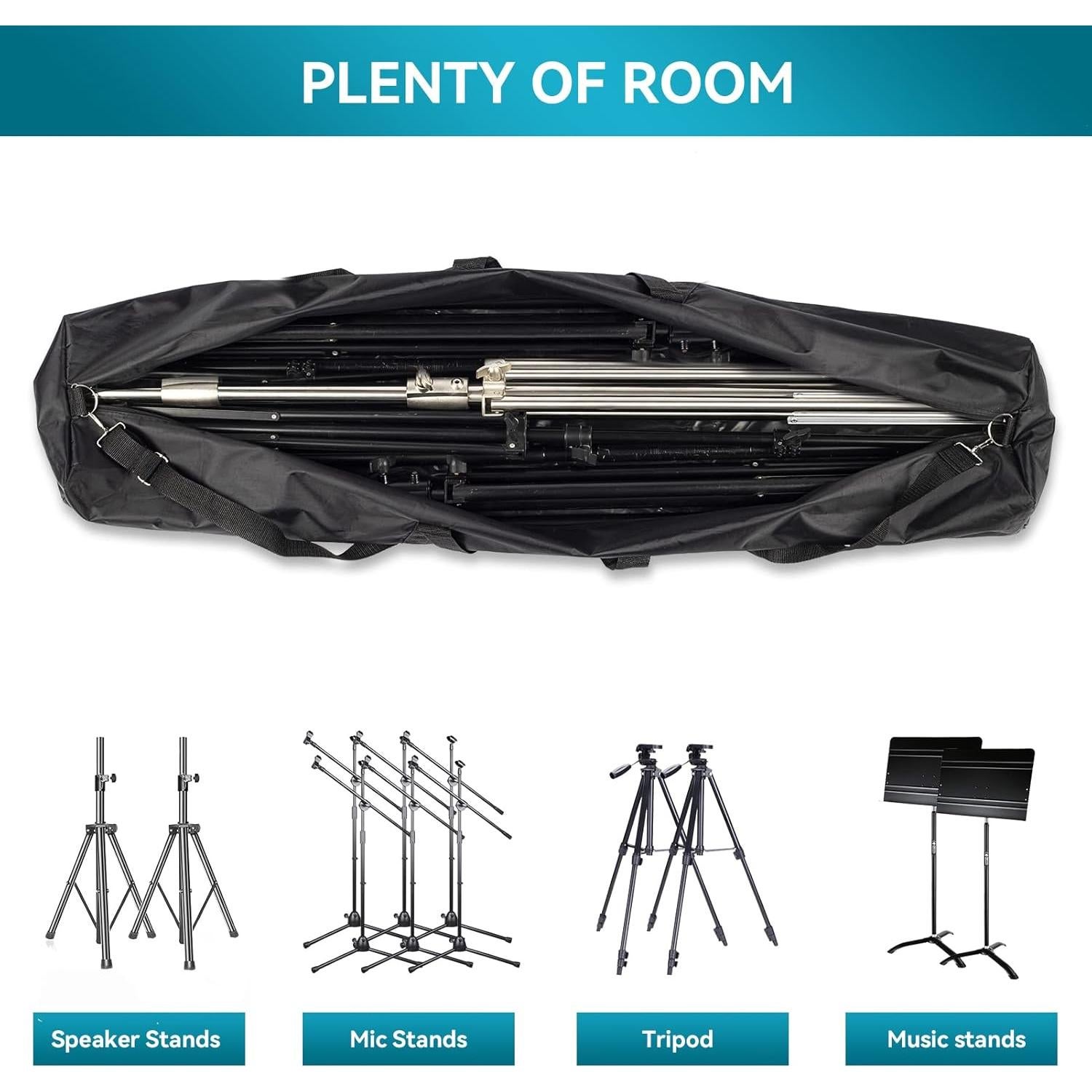 Bolsa de Transporte para Trípode 78.74 cm - Soportes de Luz y Micrófono