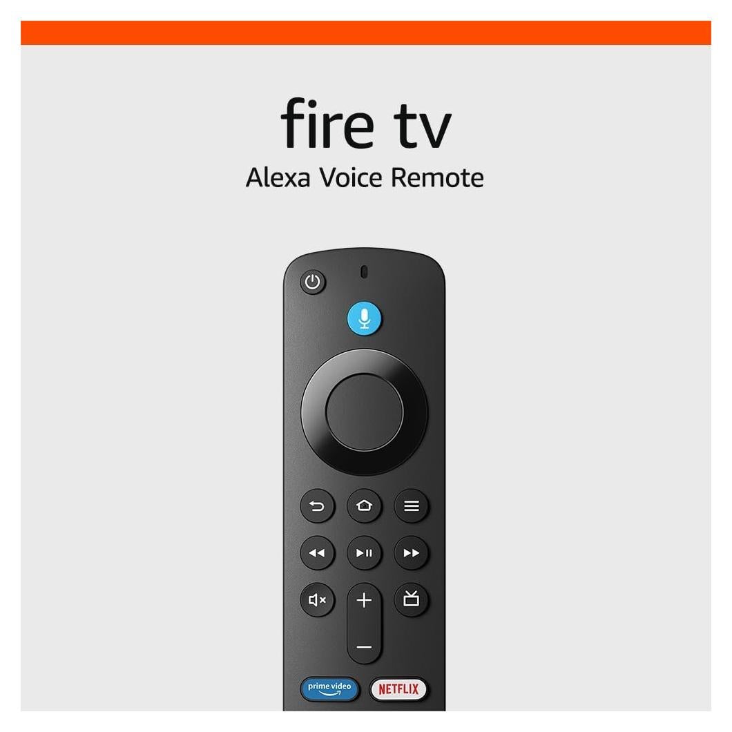 Amazon Fire TV Alexa Voice Remote (newest model) with TV controls, requires compatible Fire TV device
