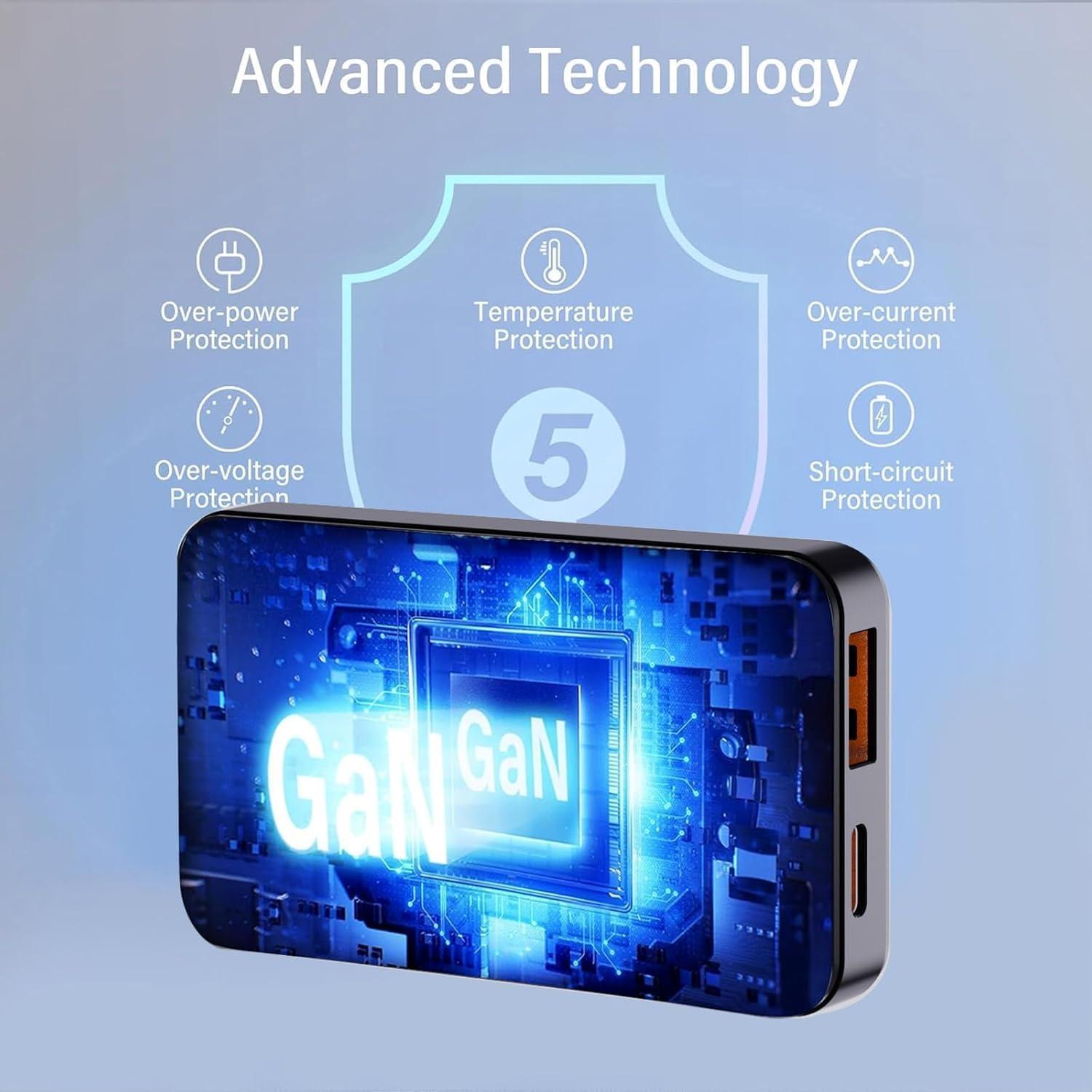 Cargador USB-C 30W RUIFEI Doble Puerto Carga Rápida Negro