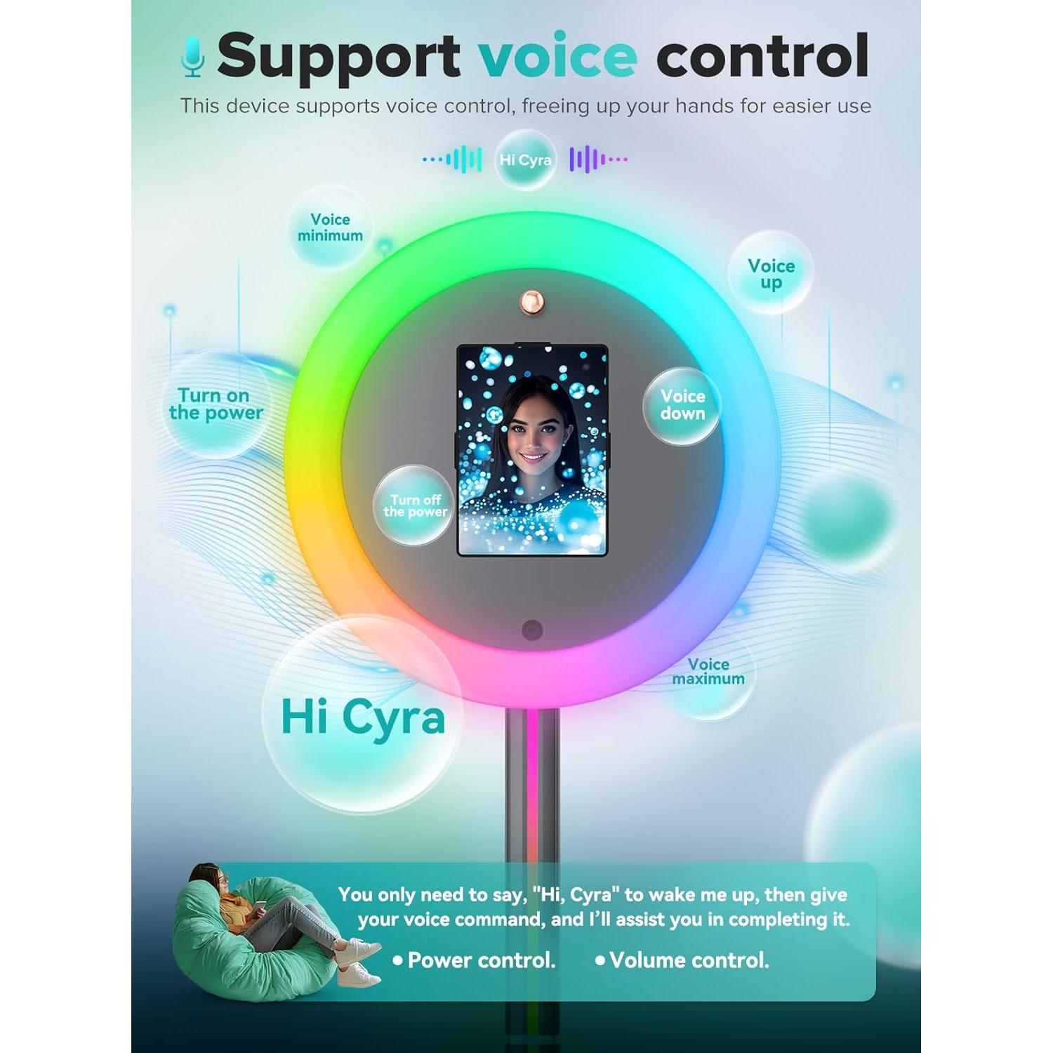 Cabina de Fotos Portátil iHorse Racing con Luz RGB 55.88 cm