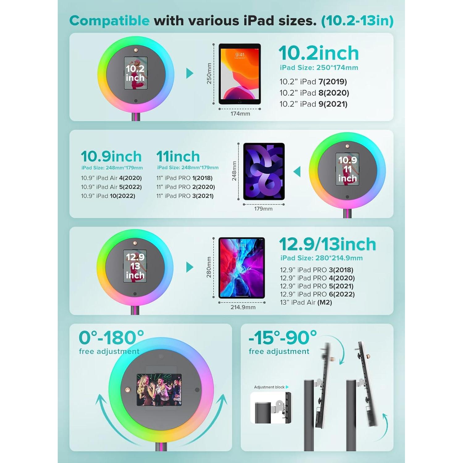Cabina de Fotos Portátil iHorse Racing con Luz RGB 55.88 cm