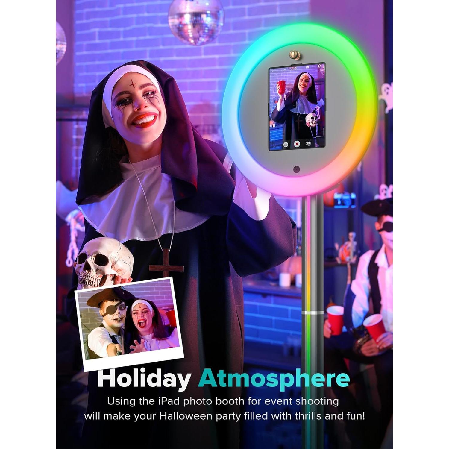 Cabina de Fotos Portátil iHorse Racing con Luz RGB 55.88 cm