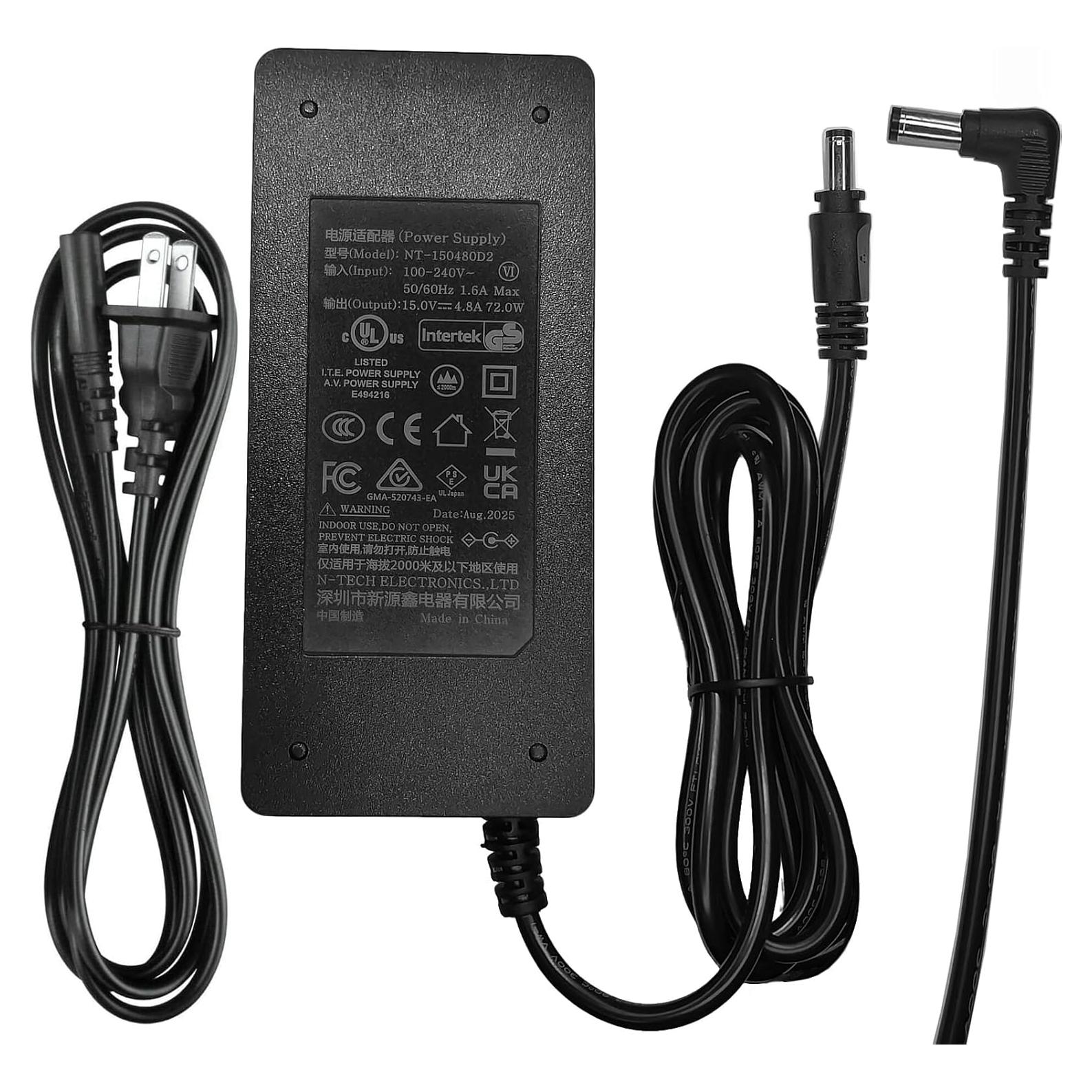 Adaptador AC/DC 15V 4.8A WeixuanIT para Luz Neewer 18"