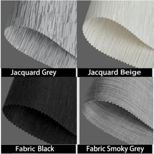 Motorized Blinds with Remote, Light Filtering Smart Blinds for Windows Automatic Roller Shades Compatible with Alexa, Motorized Shades for Bedroom Home Office (Multicolor Fabric Sample)