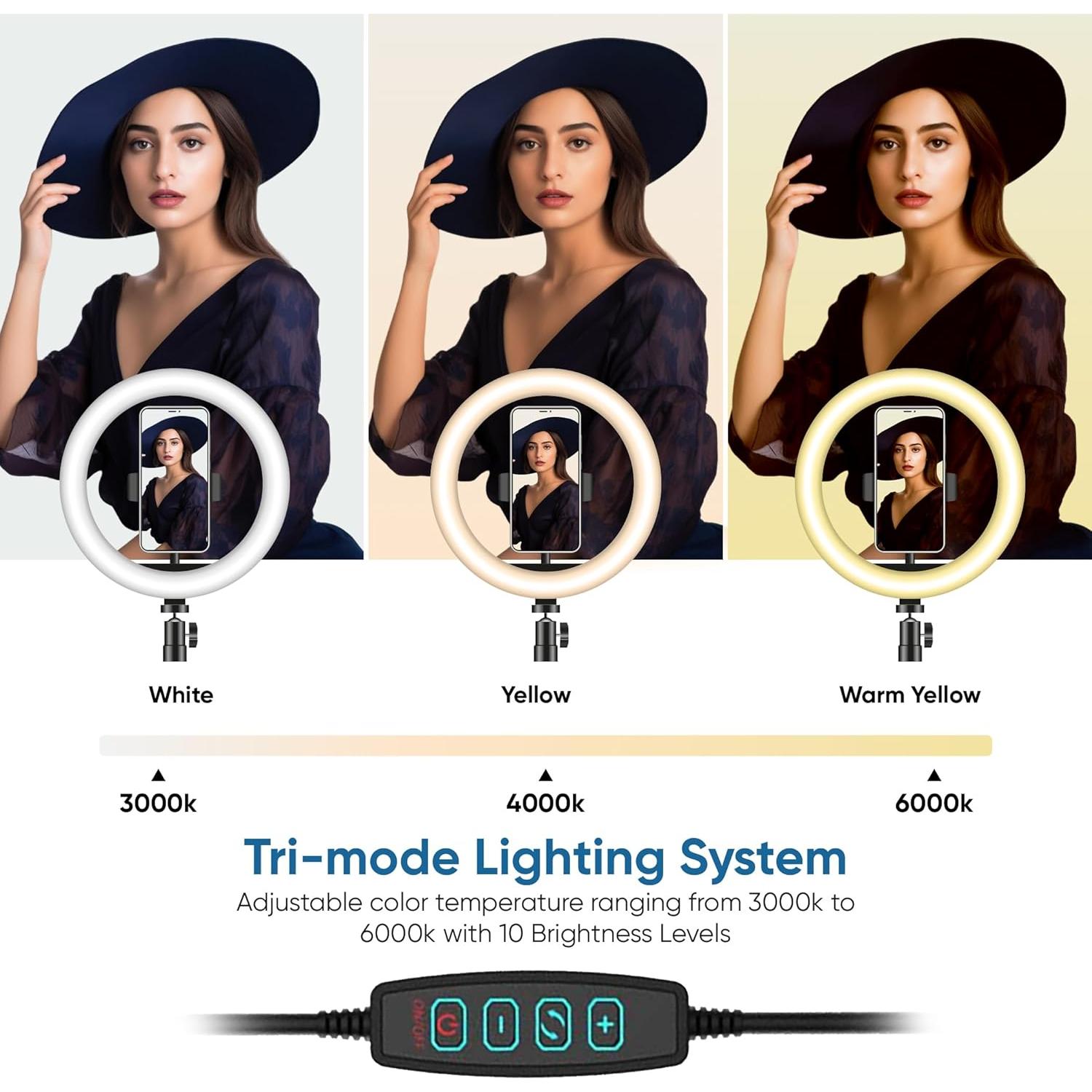 Anillo de Luz de Fotografía 25 cm Meea con Control Remoto