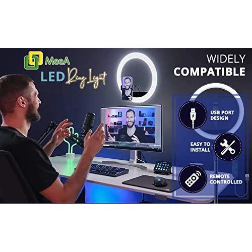 Anillo de Luz de Fotografía 25 cm Meea con Control Remoto