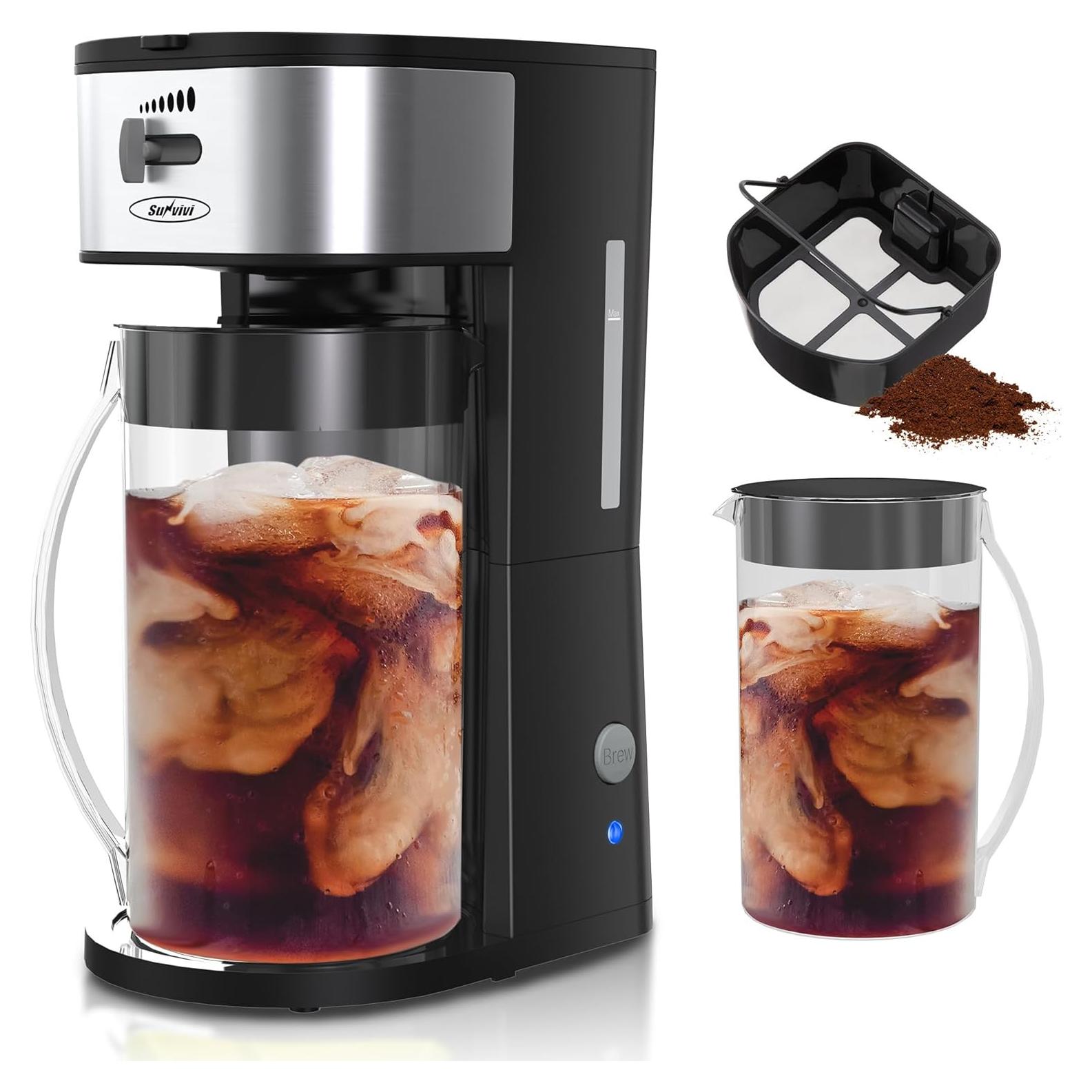 Máquina de Té Helado SUNVIVI ZEC003BK 2.84L Semi-Automática