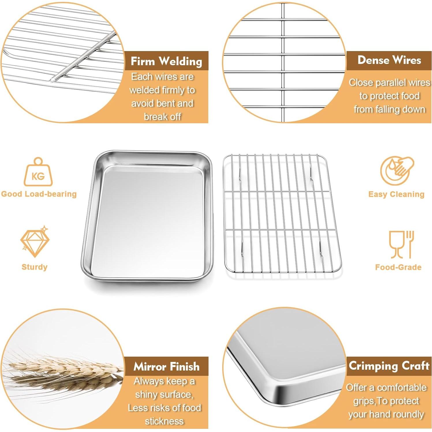 Set de Hornear P&P CHEF 3 Piezas Acero Inoxidable 22.86 cm