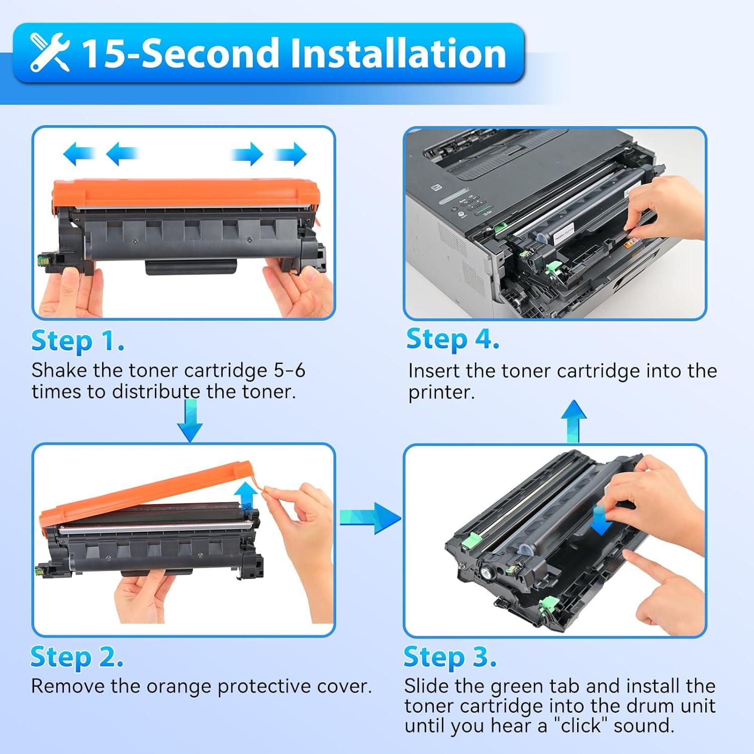 Tóner ZIPRINT TN830XL 2 Paquete Compatible para Brother