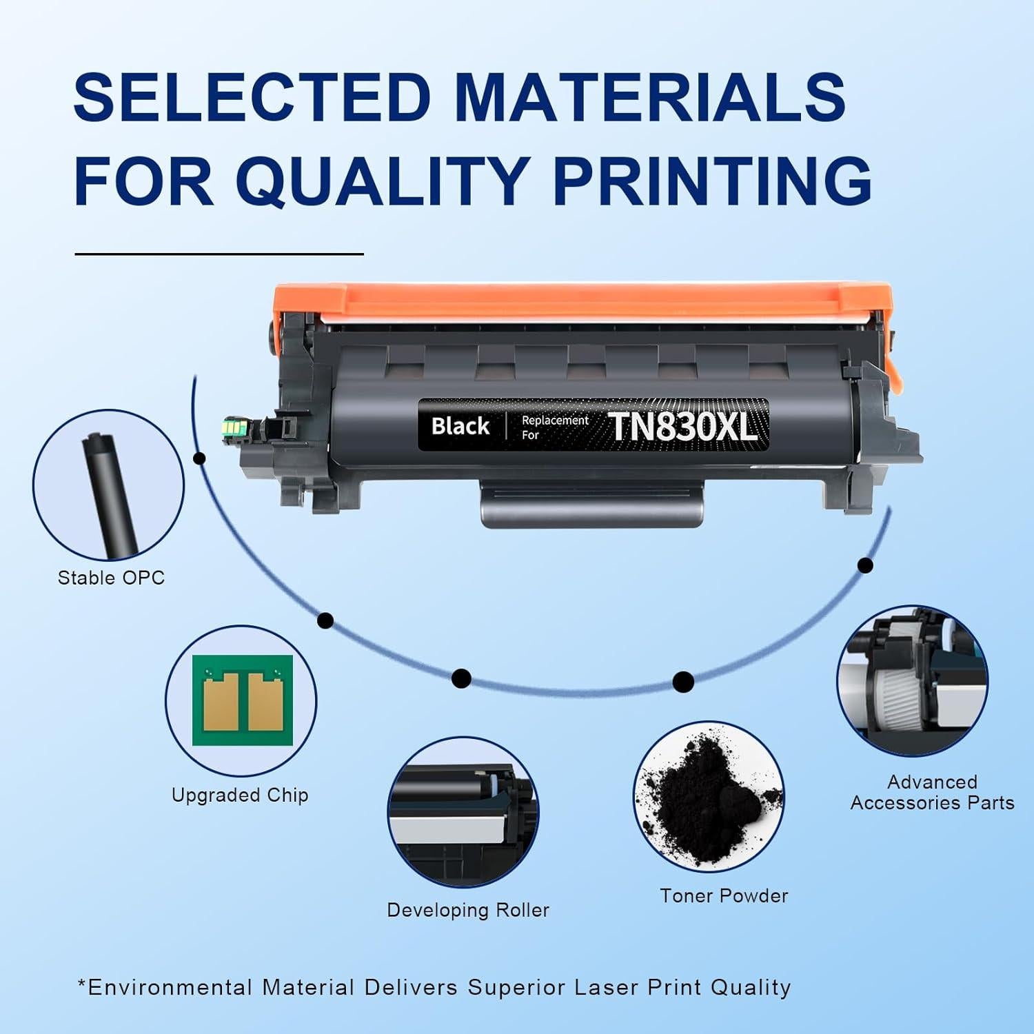 Cartucho de Tóner TEINO TN830XL Negro Compatible Brother