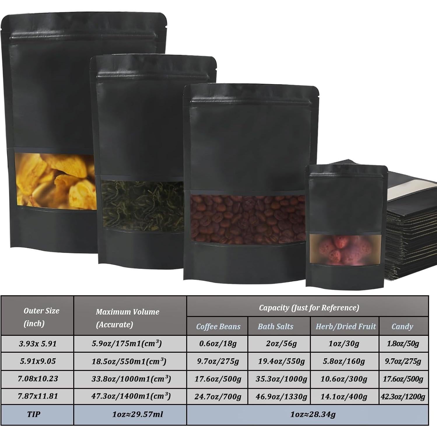 100 Bolsas de Papel Kraft Reutilizables Funnyleaf 10x15 cm