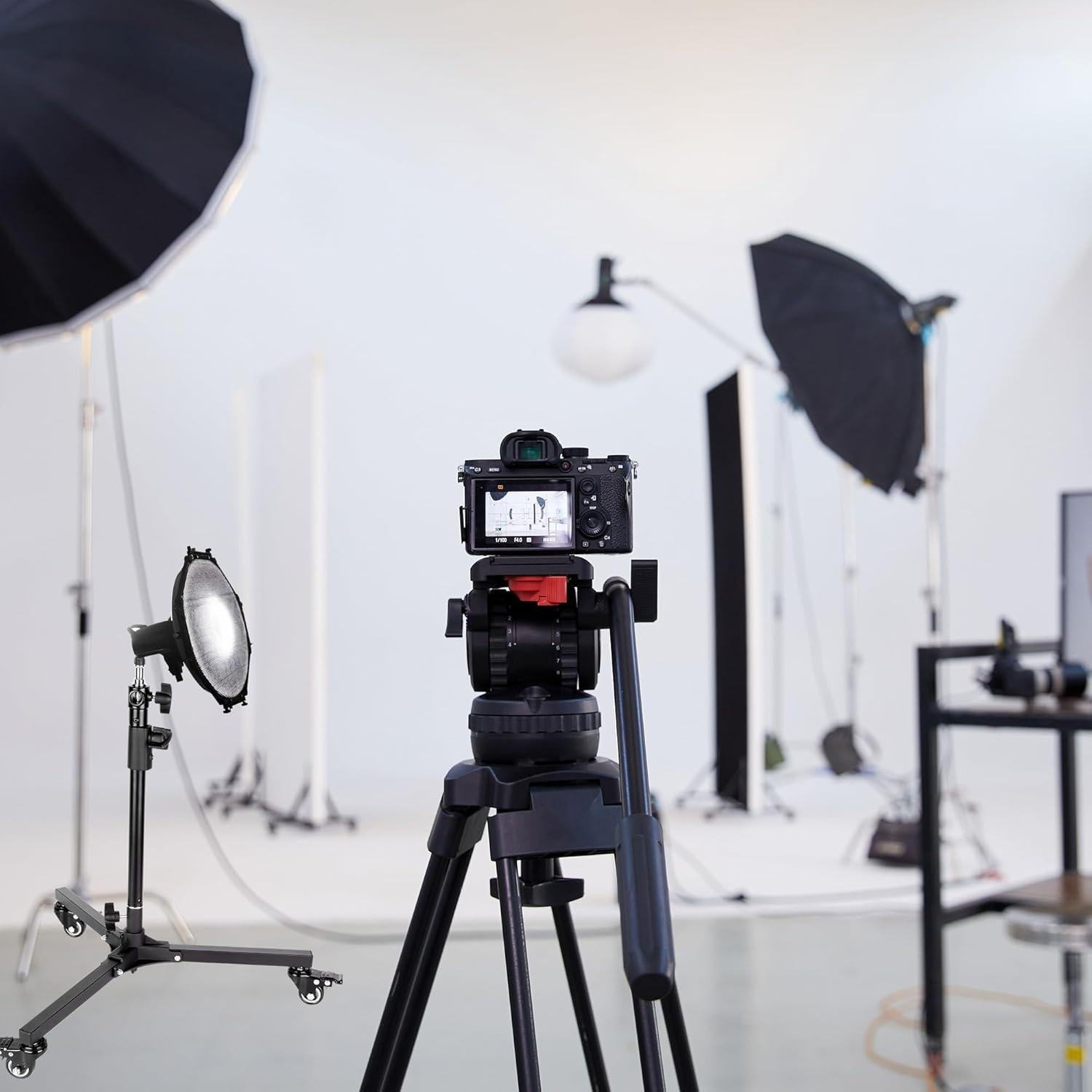 Soporte de Luz Plegable con Ruedas 1.74 kg para Fotografía