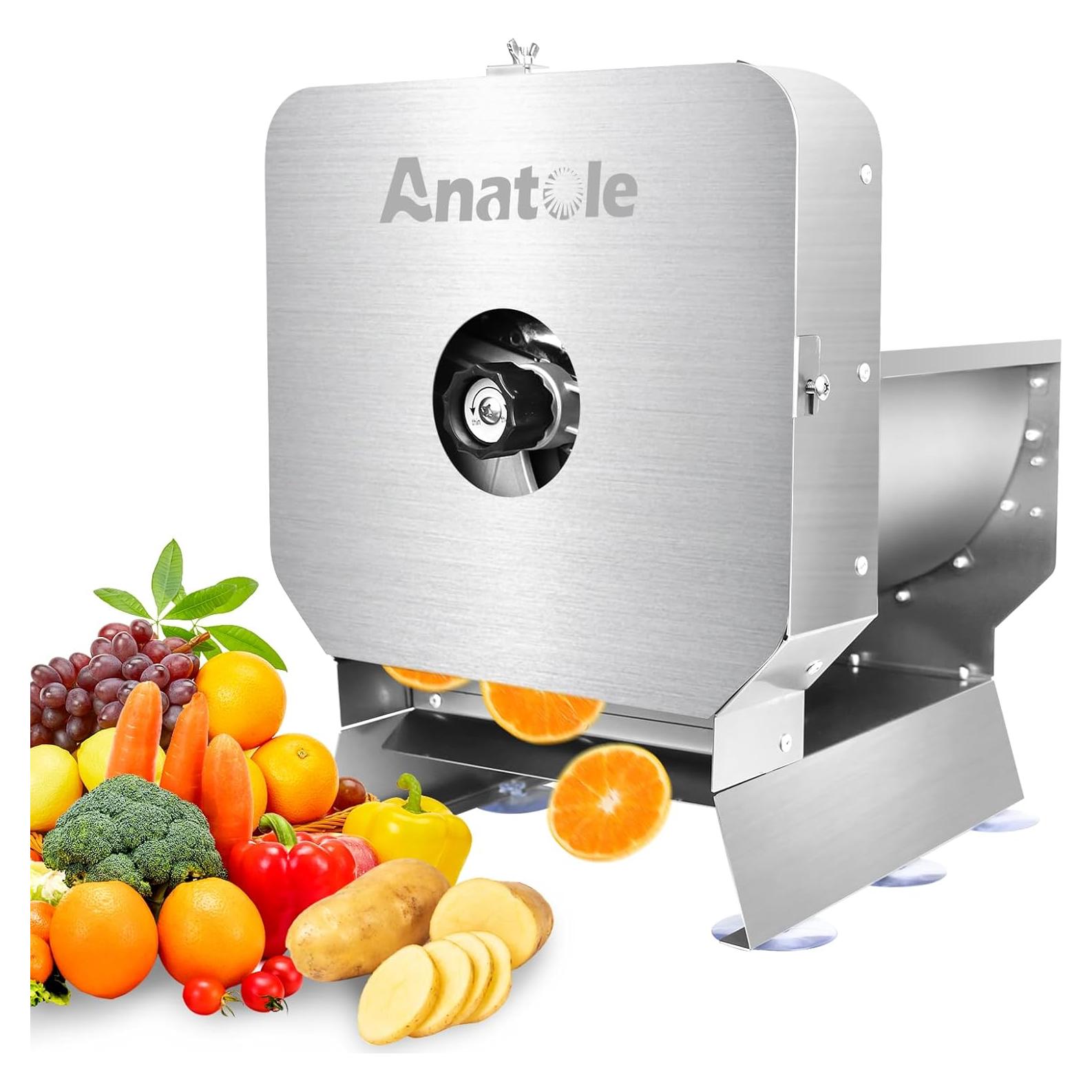 Cortadora de Verduras Eléctrica Anatole EVS-1 Acero Inoxidable