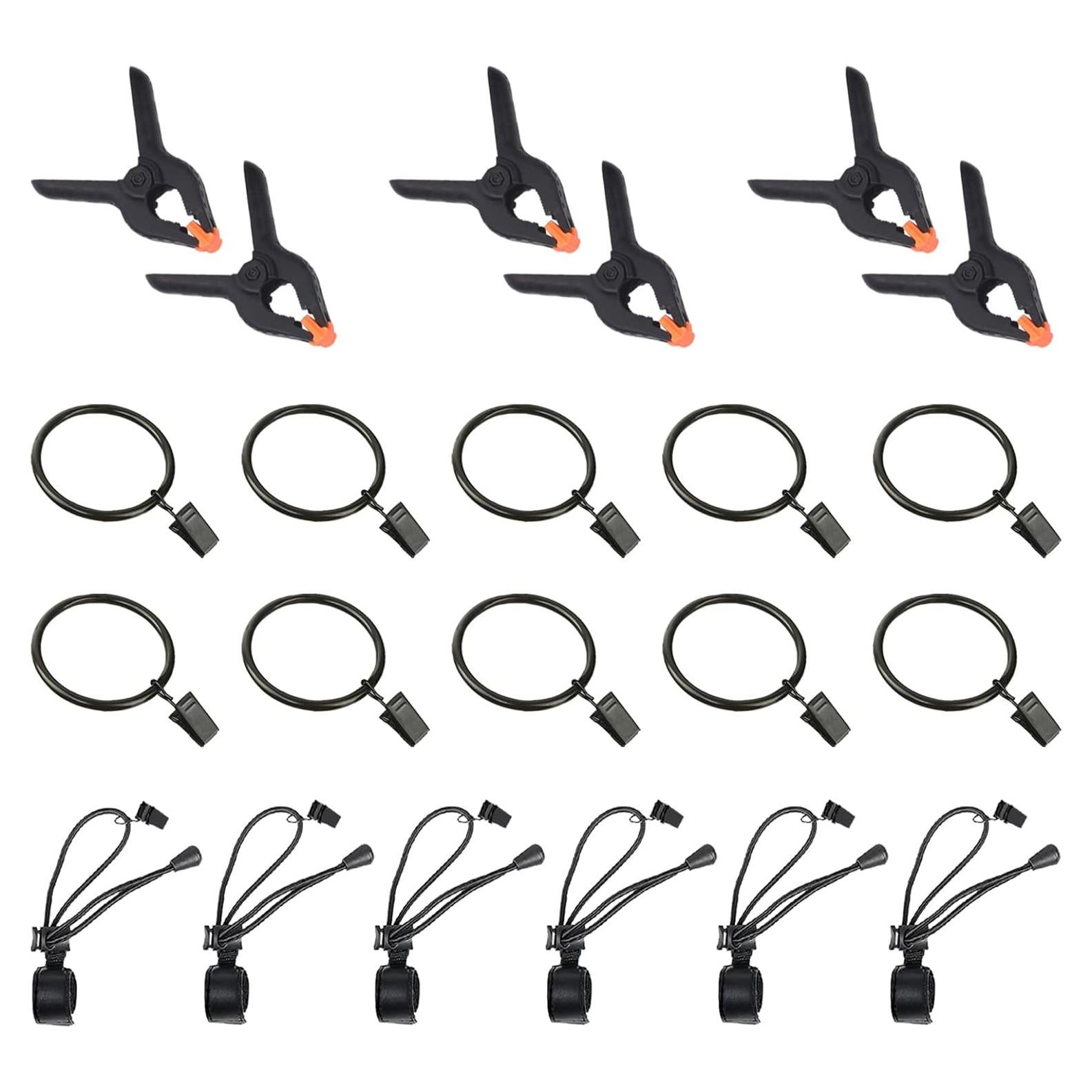 Keadic Kit de Clips de Fondo de Fotografía 22 Piezas Nylon