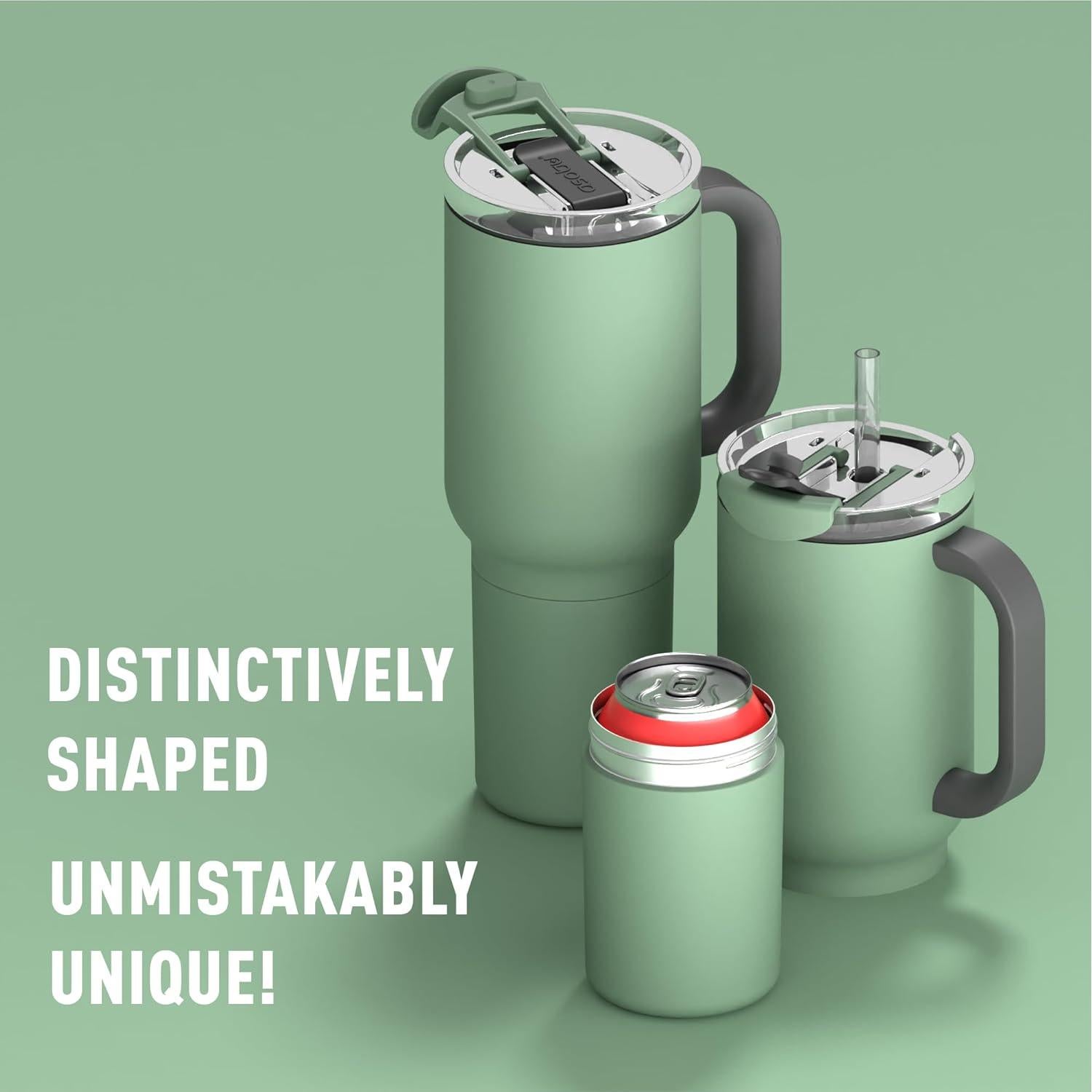 Taza de Viaje 2-en-1 ASOBU DUPLEX Verde Albahaca 946 ml