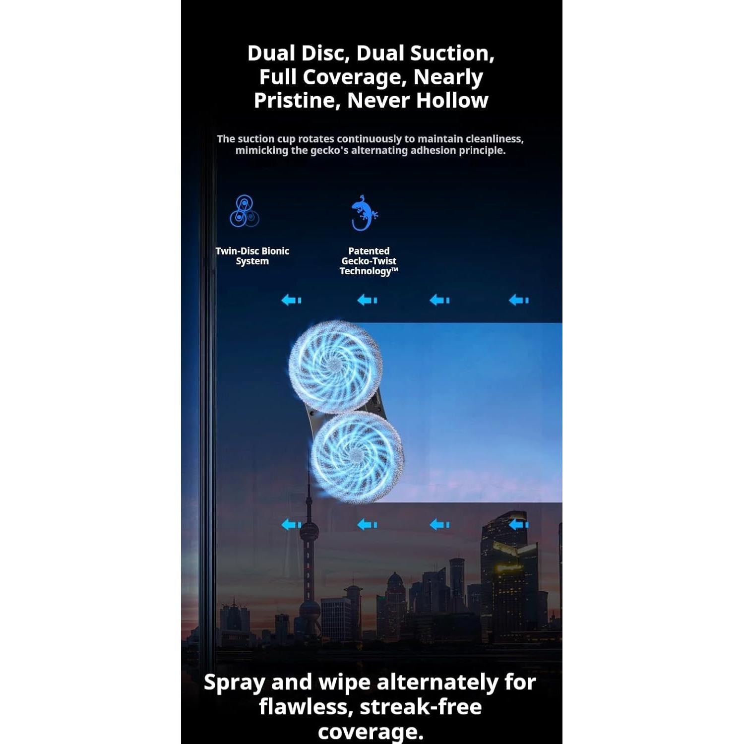 Robot Limpiador de Ventanas Cevitor C1S con Control Remoto