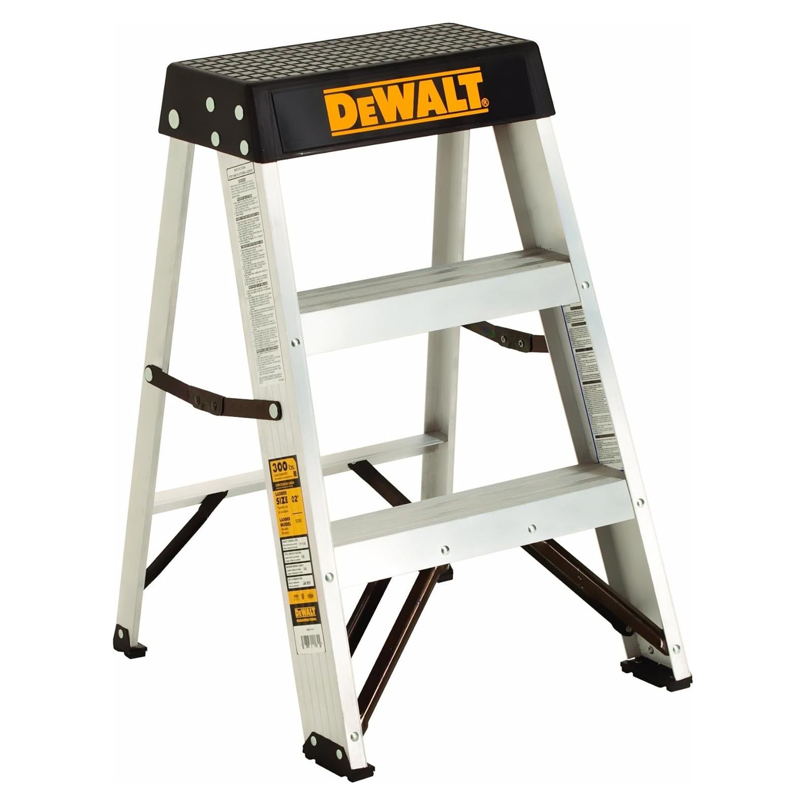 Escalera DeWalt Aluminio 2 Pies Industrial 136 kg DXL2010-02