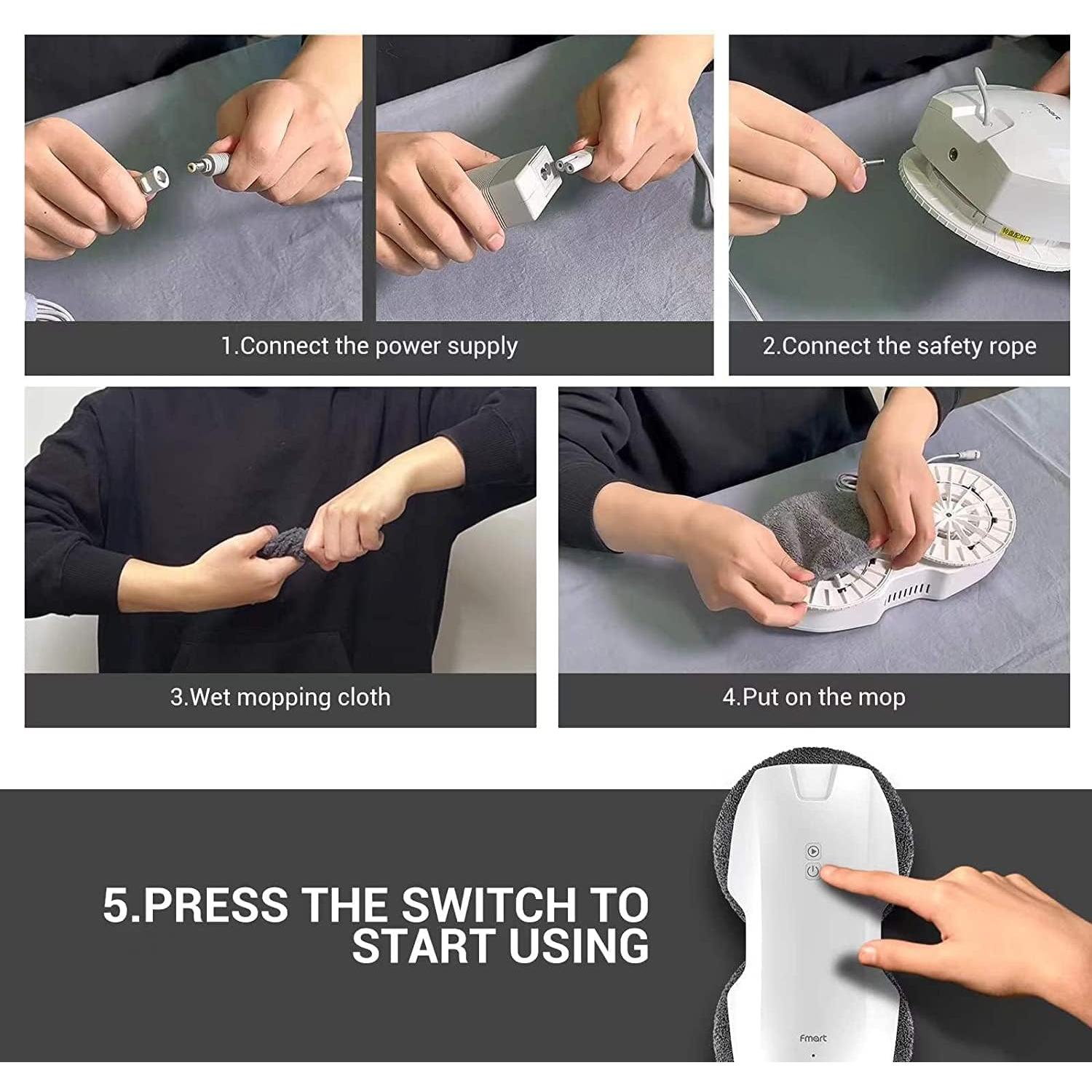 Paños de Microfibra Reemplazo FMART para Limpiador T9PRO/T10PRO/T11 - 12 Piezas