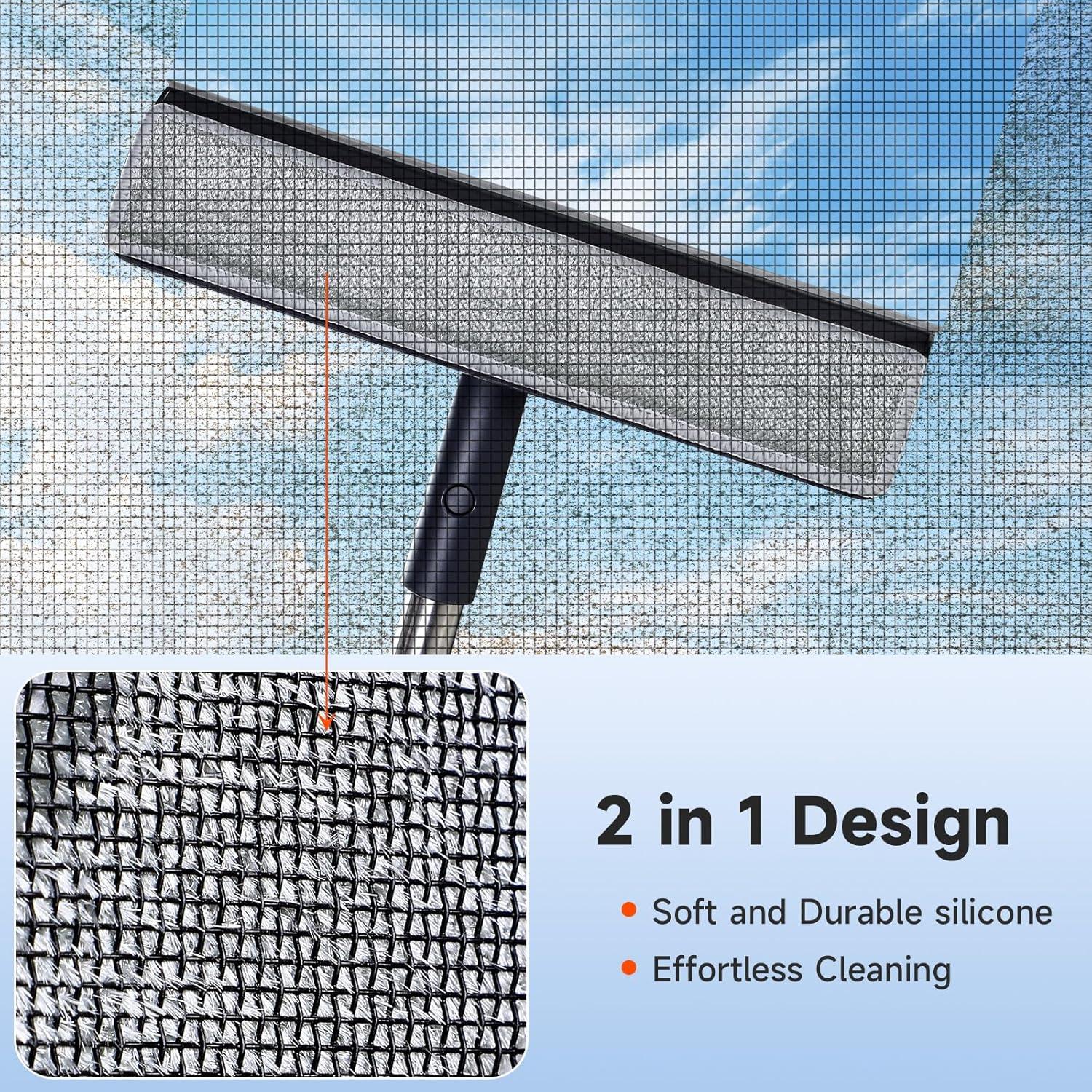 Kit de Limpieza de Ventanas CTIME 3 en 1 con Extensión 157 cm