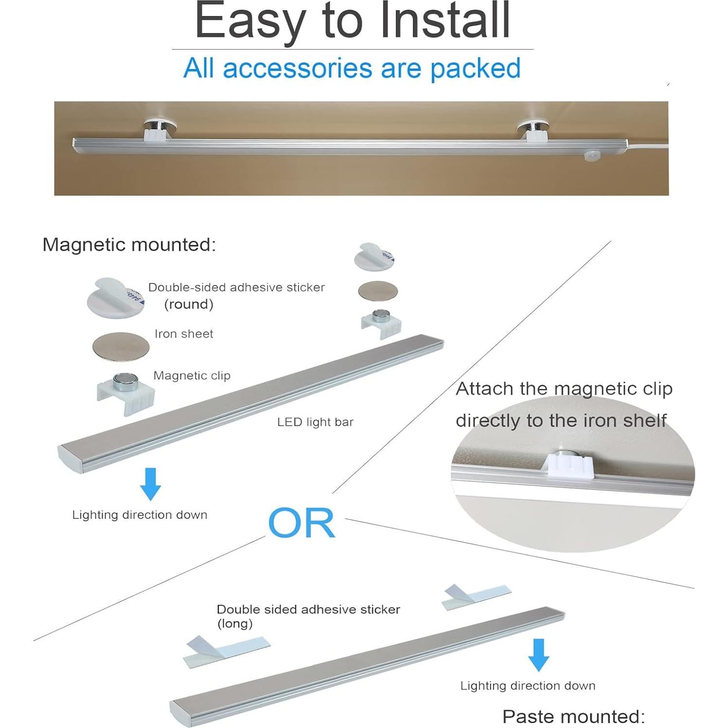 Luces LED con Sensor de Movimiento IKSLED 43 cm Blanco Natural