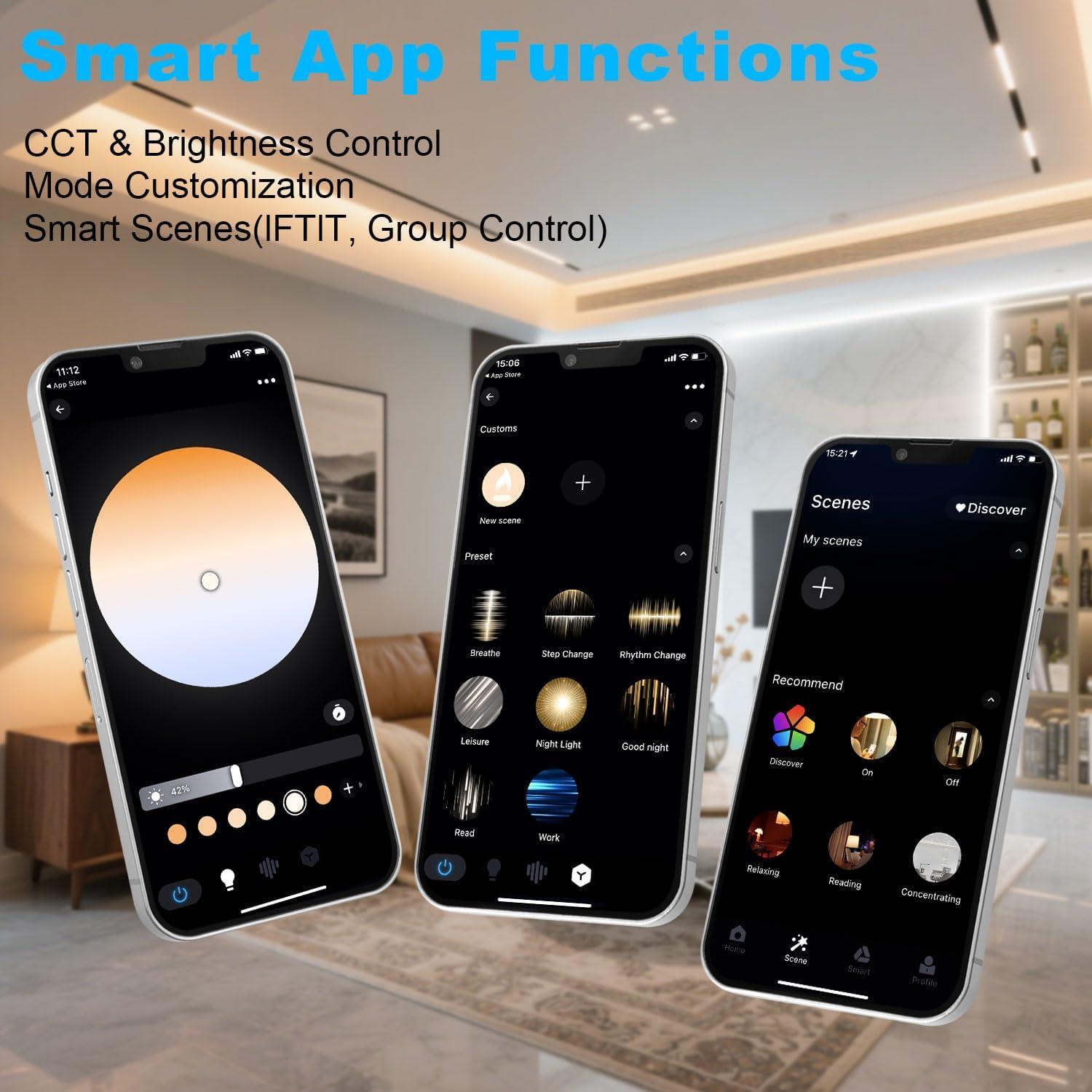 Tira LED blanca regulable 14m TENDIST 3000K-6500K WiFi