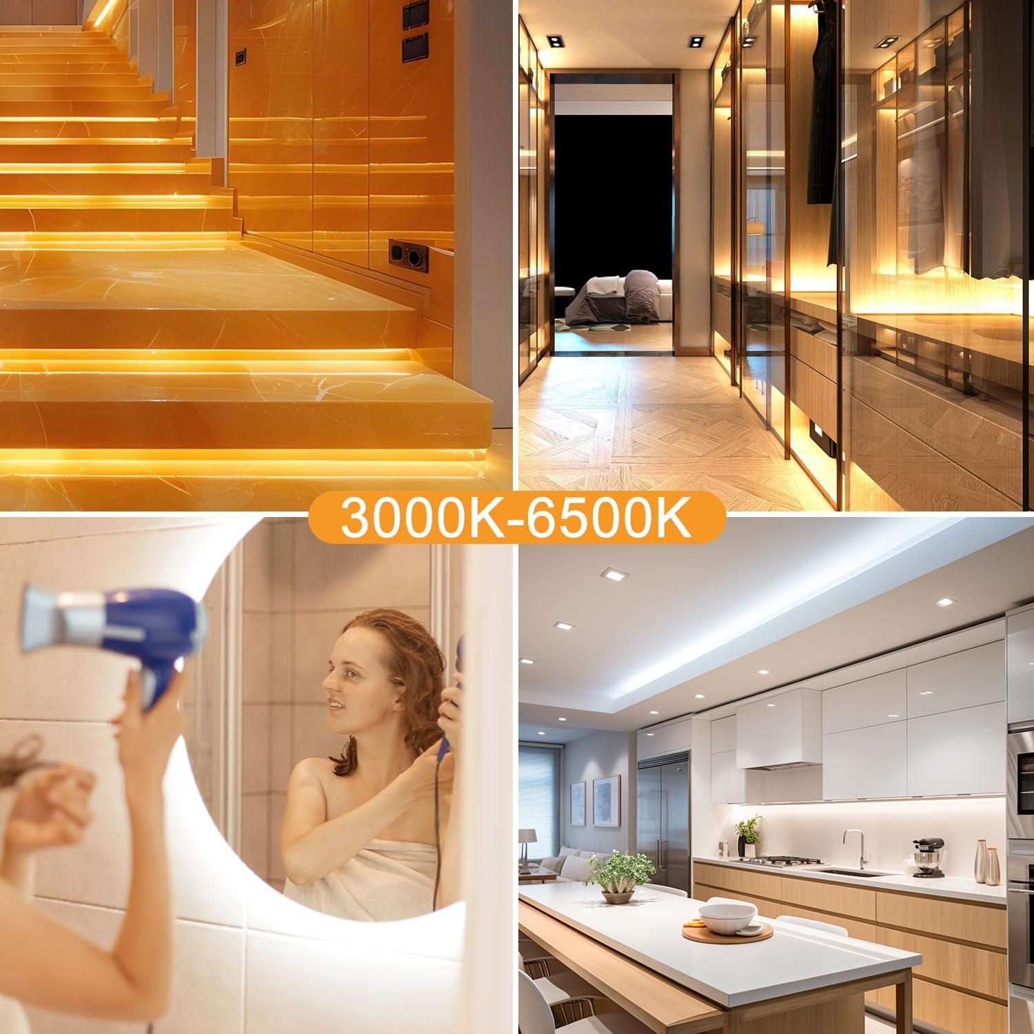 Tira LED blanca regulable 14m TENDIST 3000K-6500K WiFi