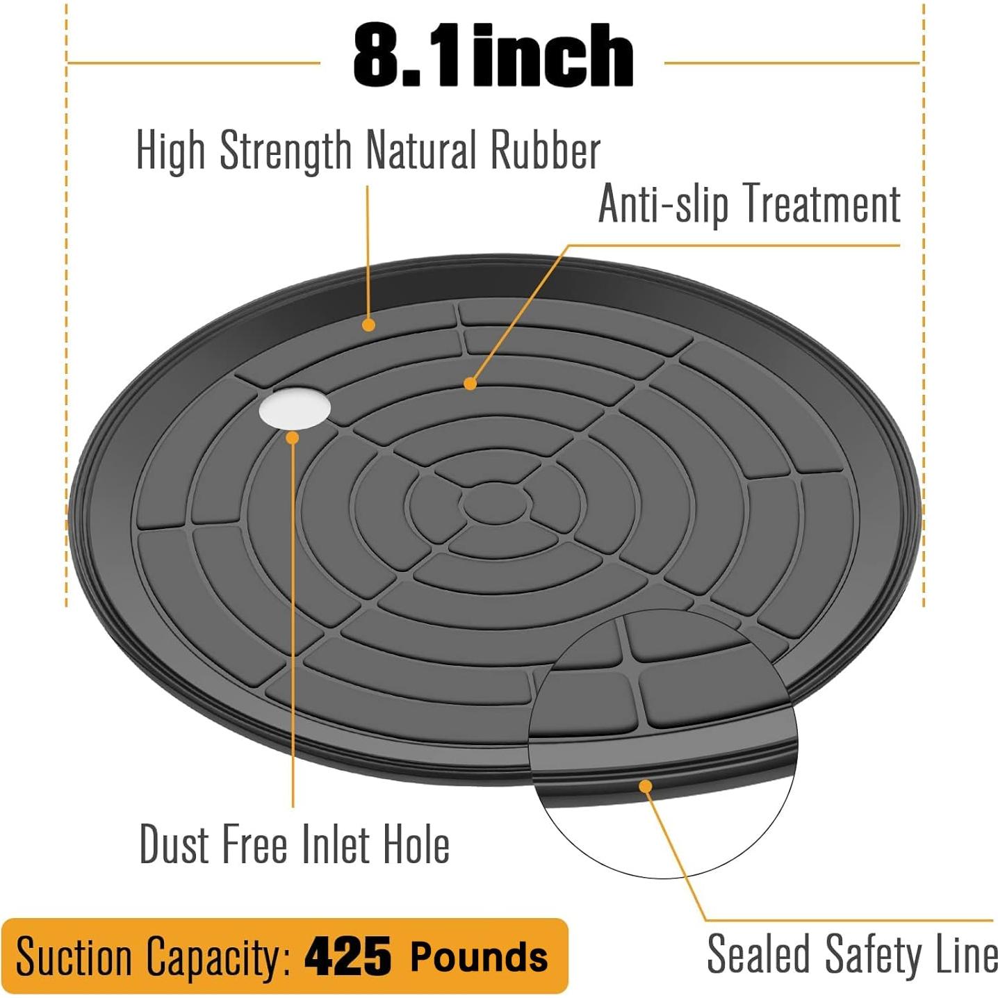 Ventosa de vidrio CWD&SQH 20.57 cm 425 lbs alta resistencia - 2 unidades