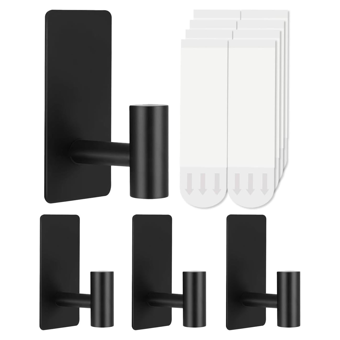 Ganchos Adhesivos para Toallas Hoousuper 4 Pcs Acero Inoxidable