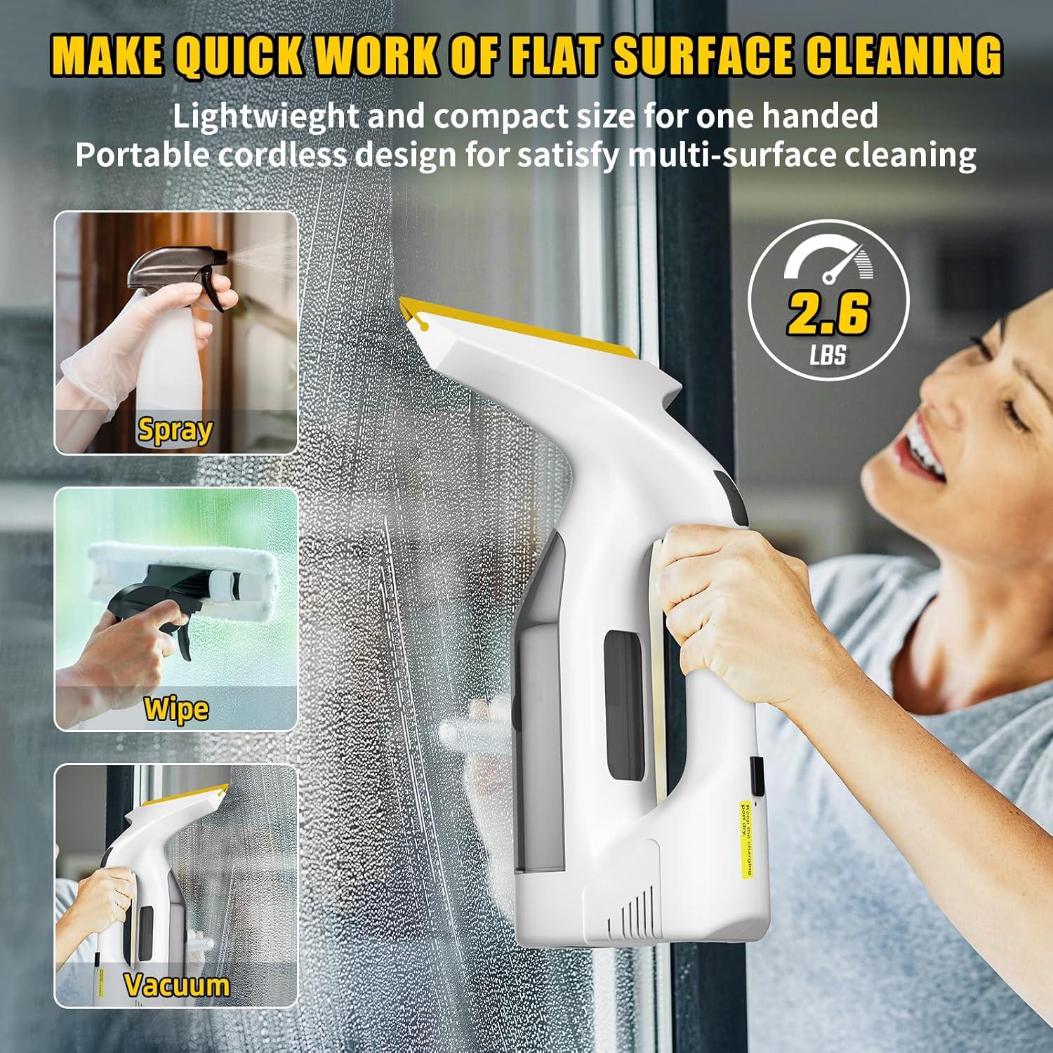 Limpiaparabrisas Eléctrico Inalámbrico Habitio 11" (280mm) - Succión 2.2KPA