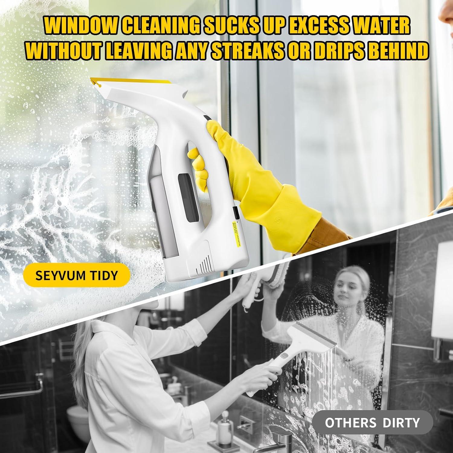 Limpiaparabrisas Eléctrico Inalámbrico Habitio 11" (280mm) - Succión 2.2KPA