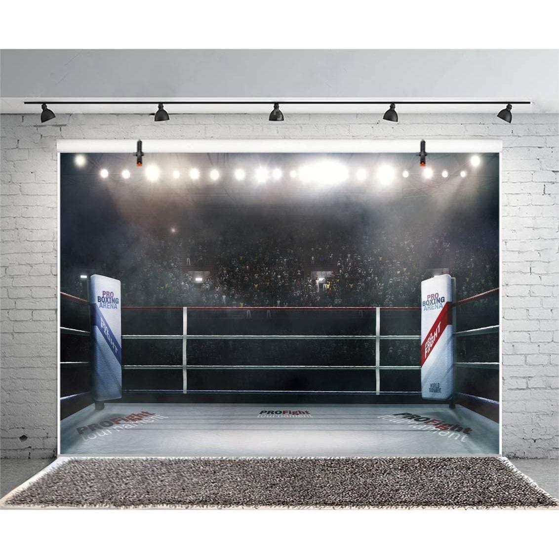 Fondo de Fotografía 3D Lfeey 2.2x1.5m Boxeo Profesional