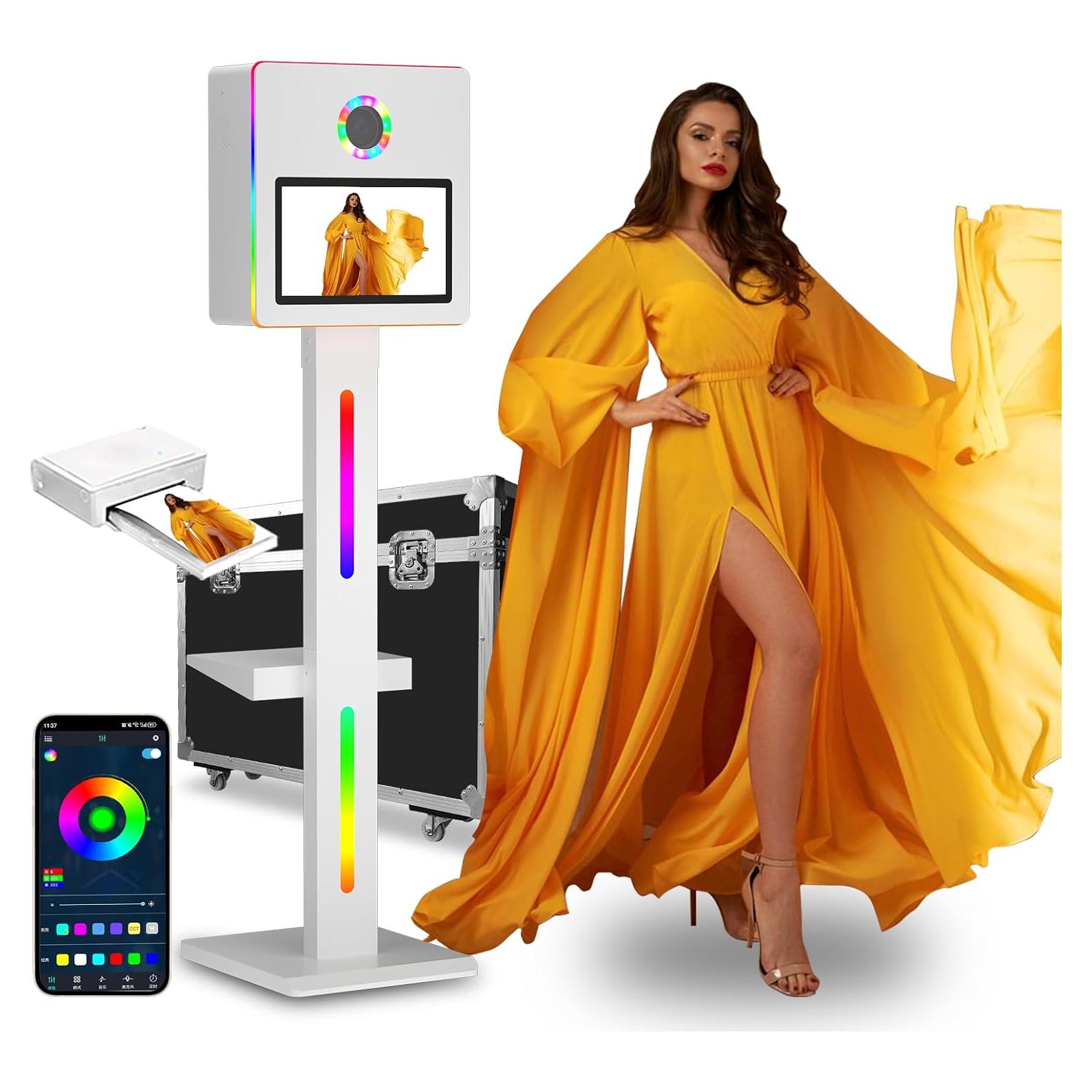 Cabina de Fotos Espejo DSLR Enwozp 15.6" con Impresora y APP