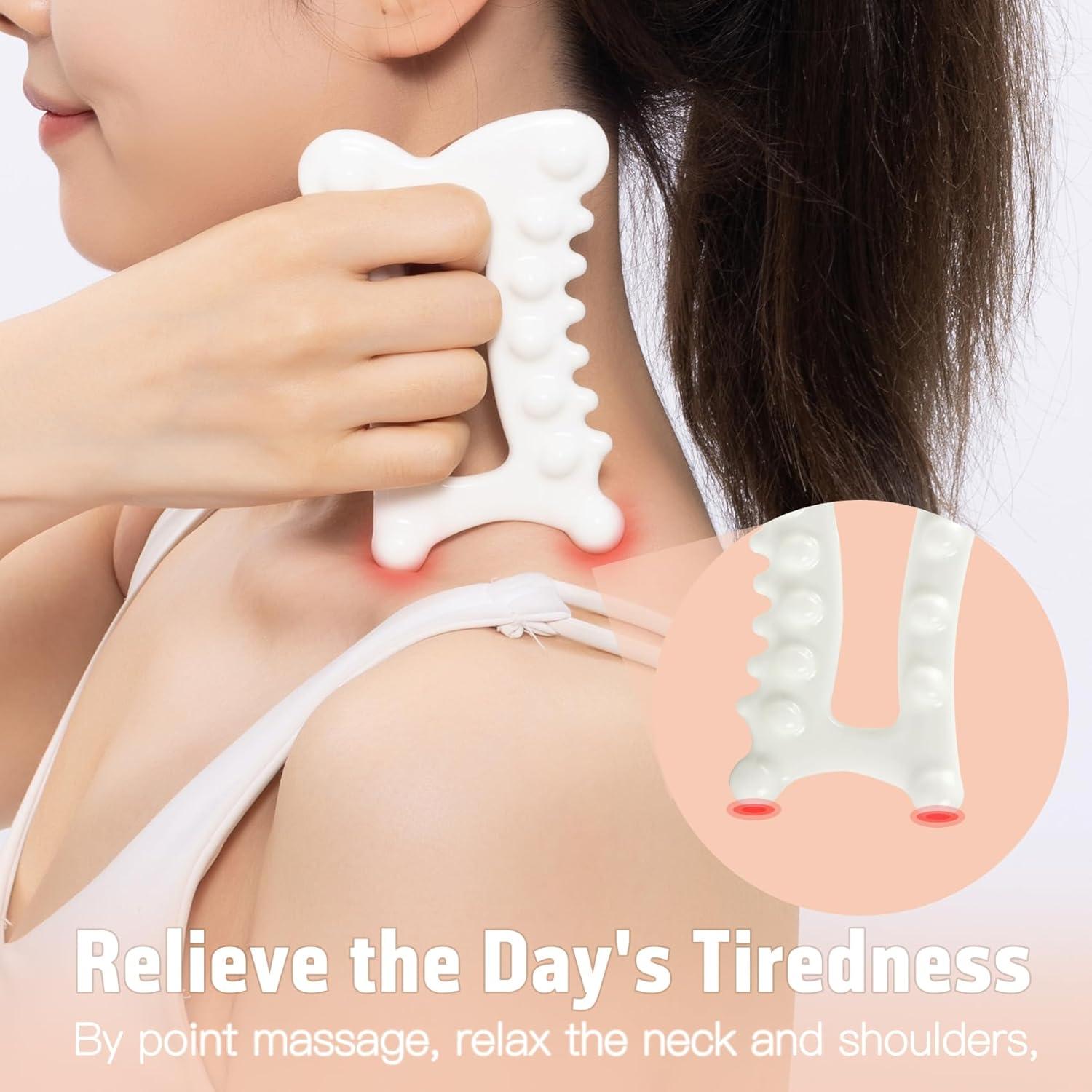 Herramienta Facial Gua Sha Cerámica InfiniteRelax 14.5cm