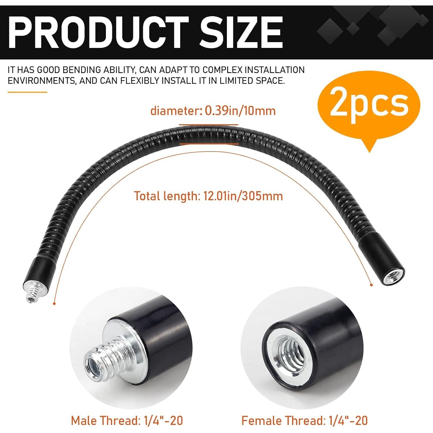 Brazo Flexible Cuello de Ganso DOERDO DD 30.48cm 2 Piezas