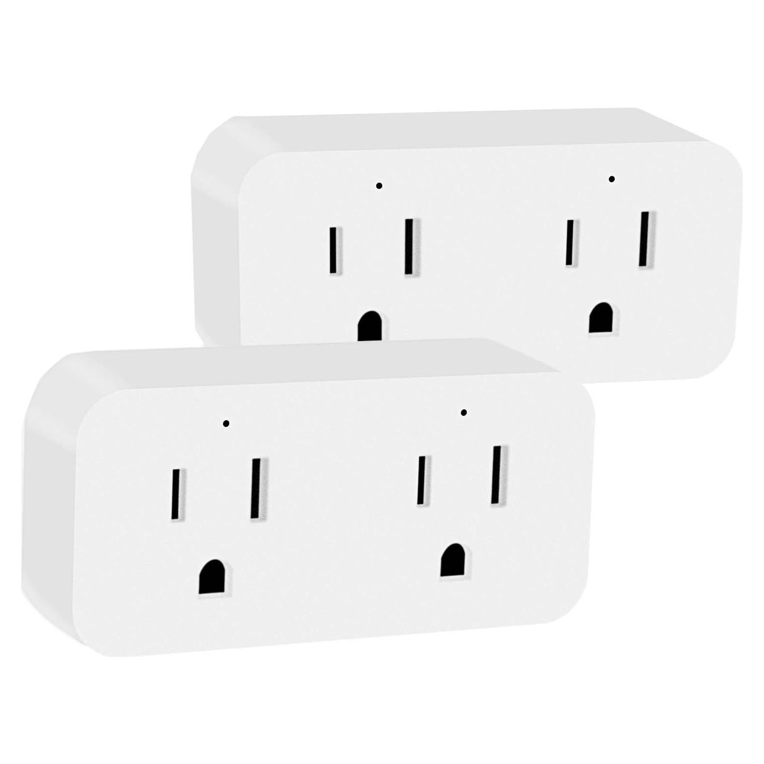 Enchufe Inteligente Doble QIACHIP 16A WiFi 2 Pack Ewelink