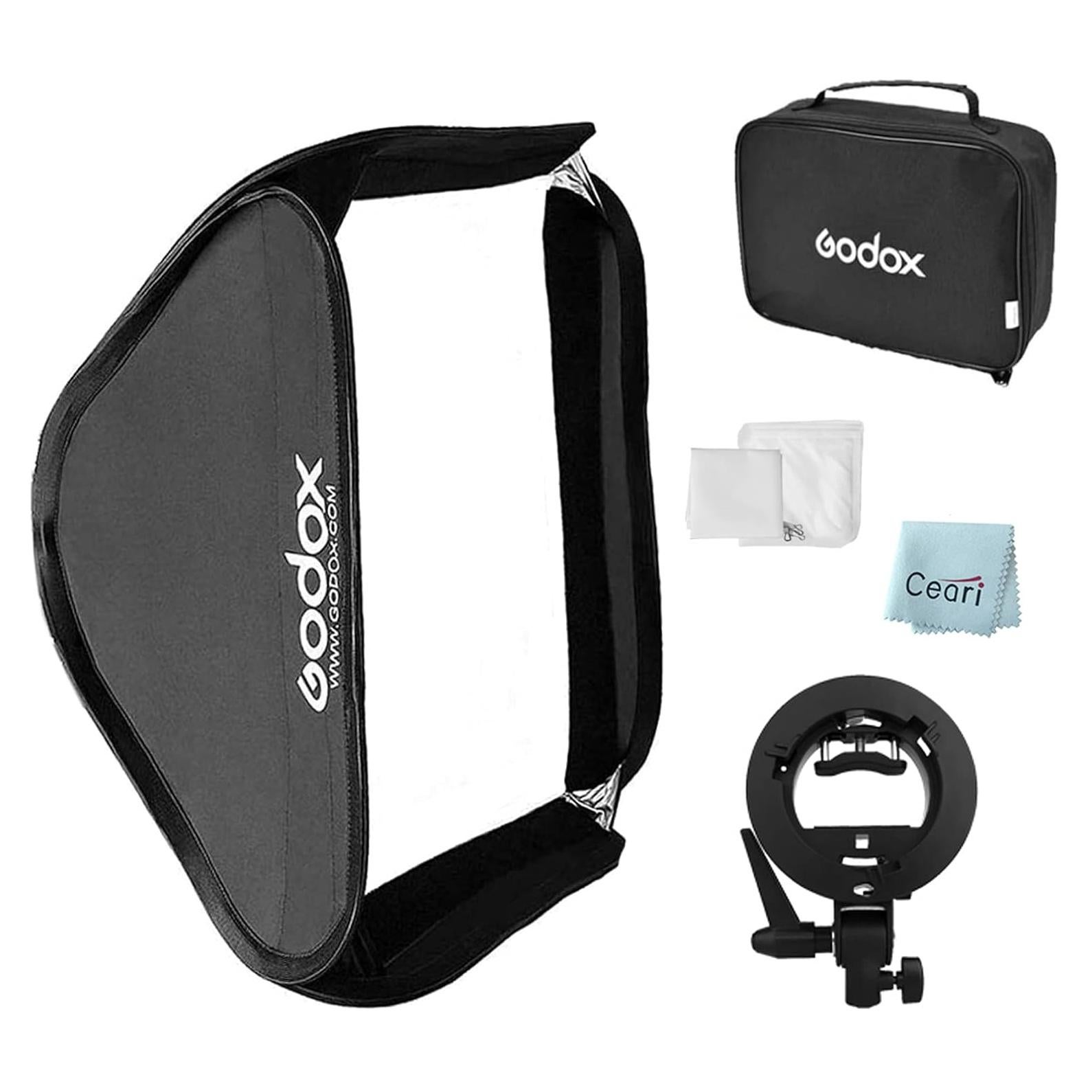 Softbox Godox 50x50cm con soporte Bowens para Speedlight
