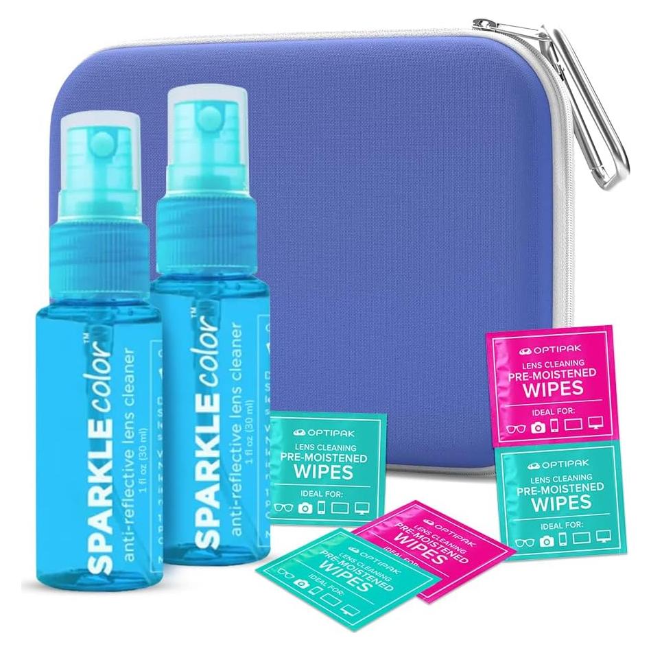 Kit de Limpieza de Gafas OPTIPAK - 2 Sprays 30ml + 5 Toallitas