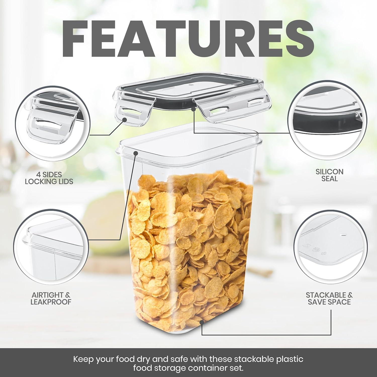 Contenedores de Almacenamiento KICHLY 24 Piezas Herméticos